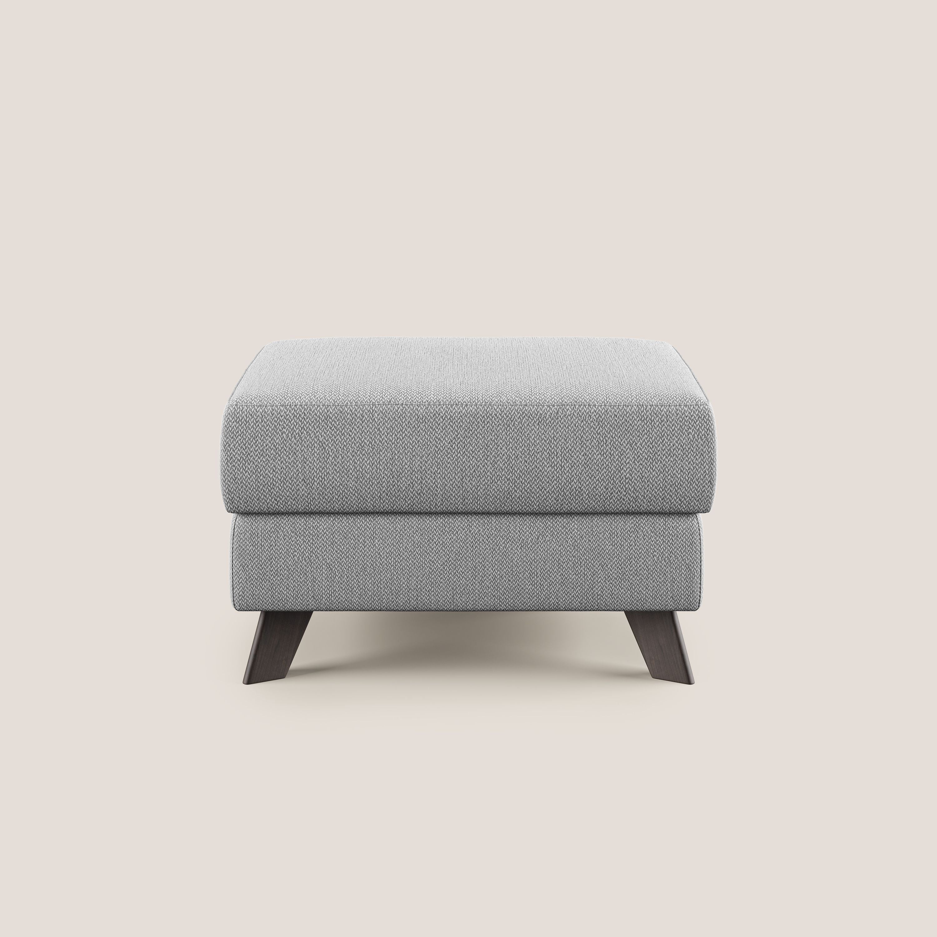 Moon Pouf coffre aux pieds hauts en tissu détachable avec l'eau T05 gris
