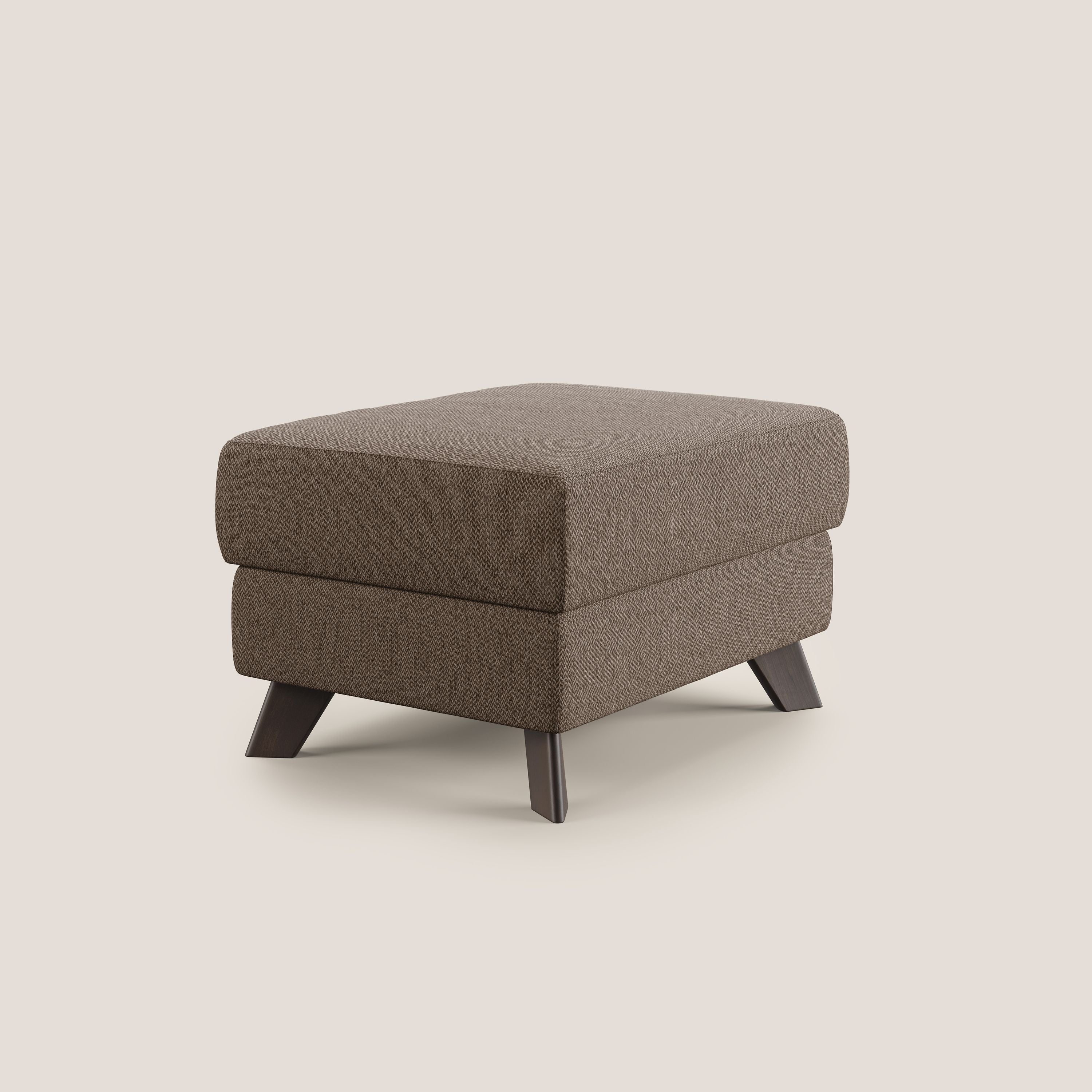Moon Pouf coffre aux pieds hauts en tissu détachable avec l'eau T05 marron - Image 3