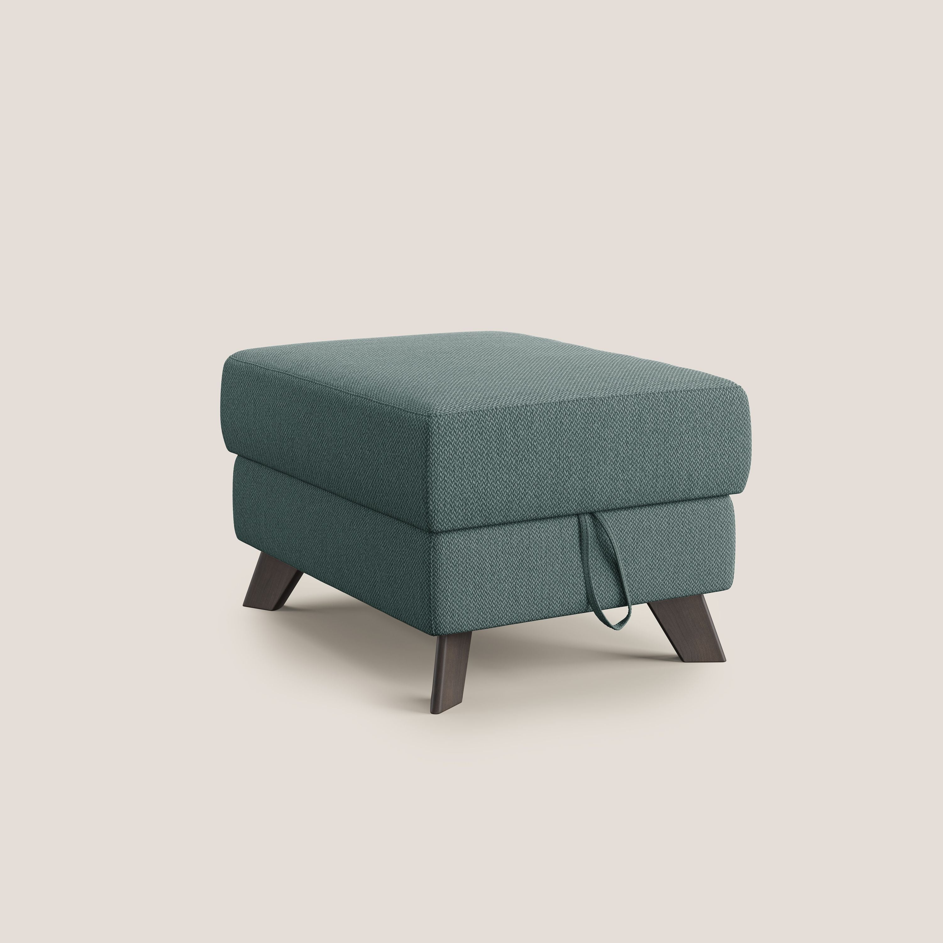 Moon Pouf coffre aux pieds hauts en tissu détachable avec l'eau T05 vert - Image 8