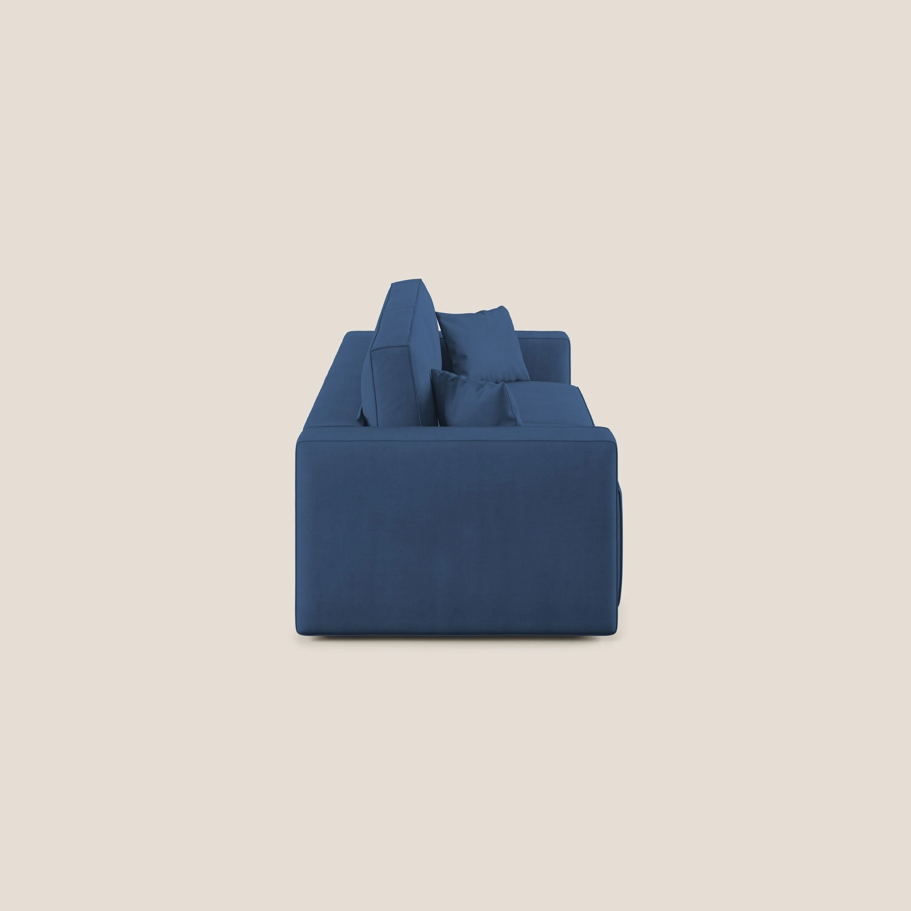 Morfeo canapé avec assise extractible en tissu imperméable T02 bleu - Image 5