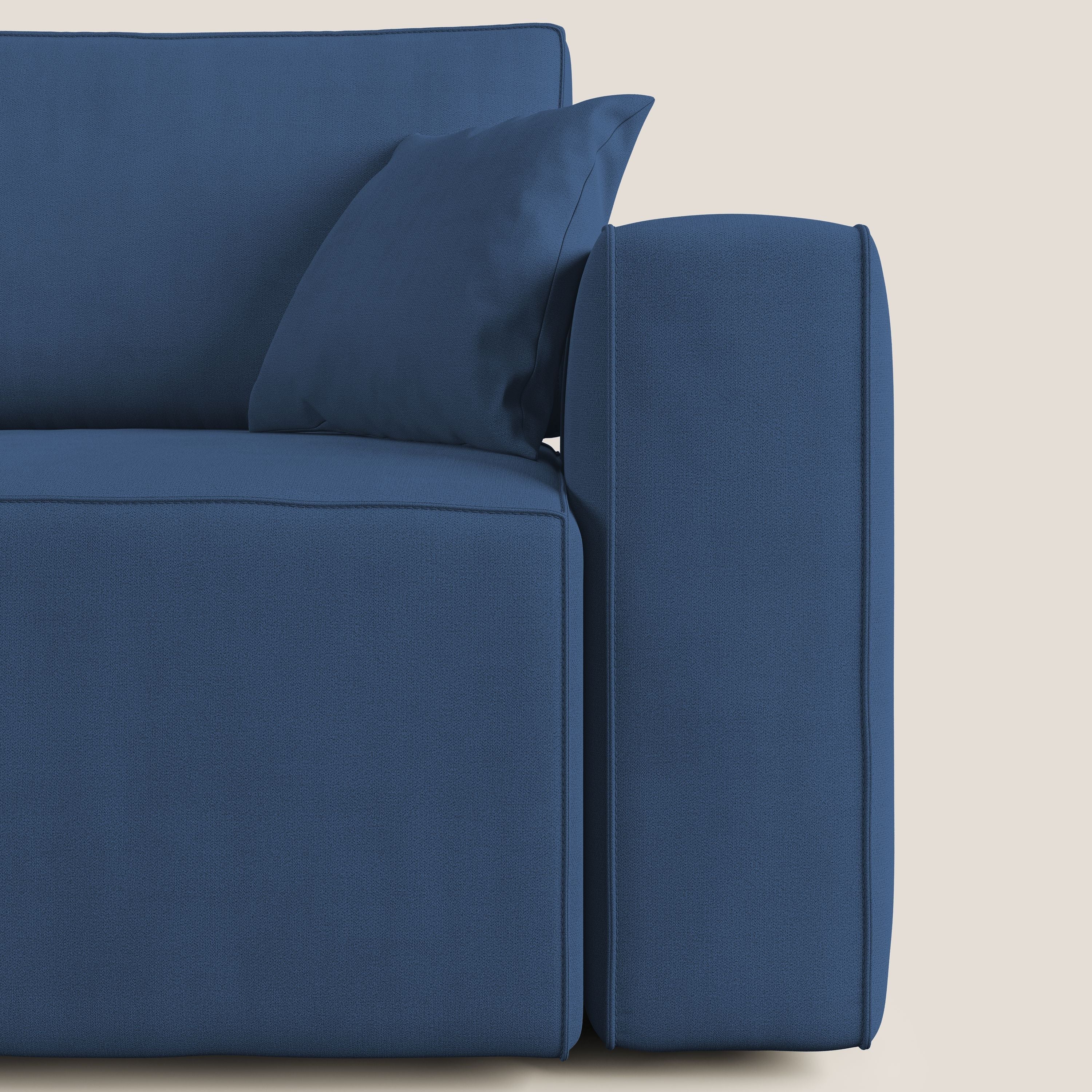 Morfeo canapé avec assise extractible en tissu imperméable T02 bleu - Image 9