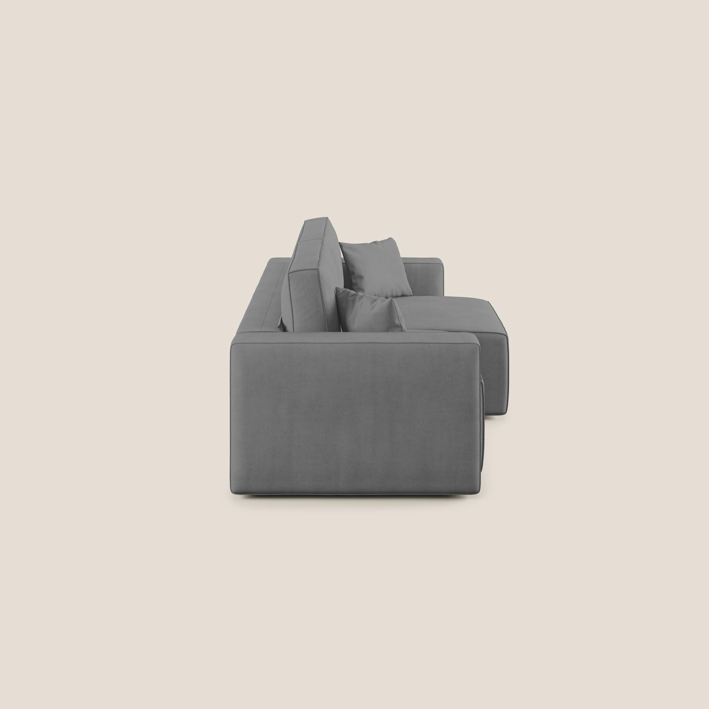 Morfeo canapé avec assise extractible en tissu imperméable T02 gris - Image 11