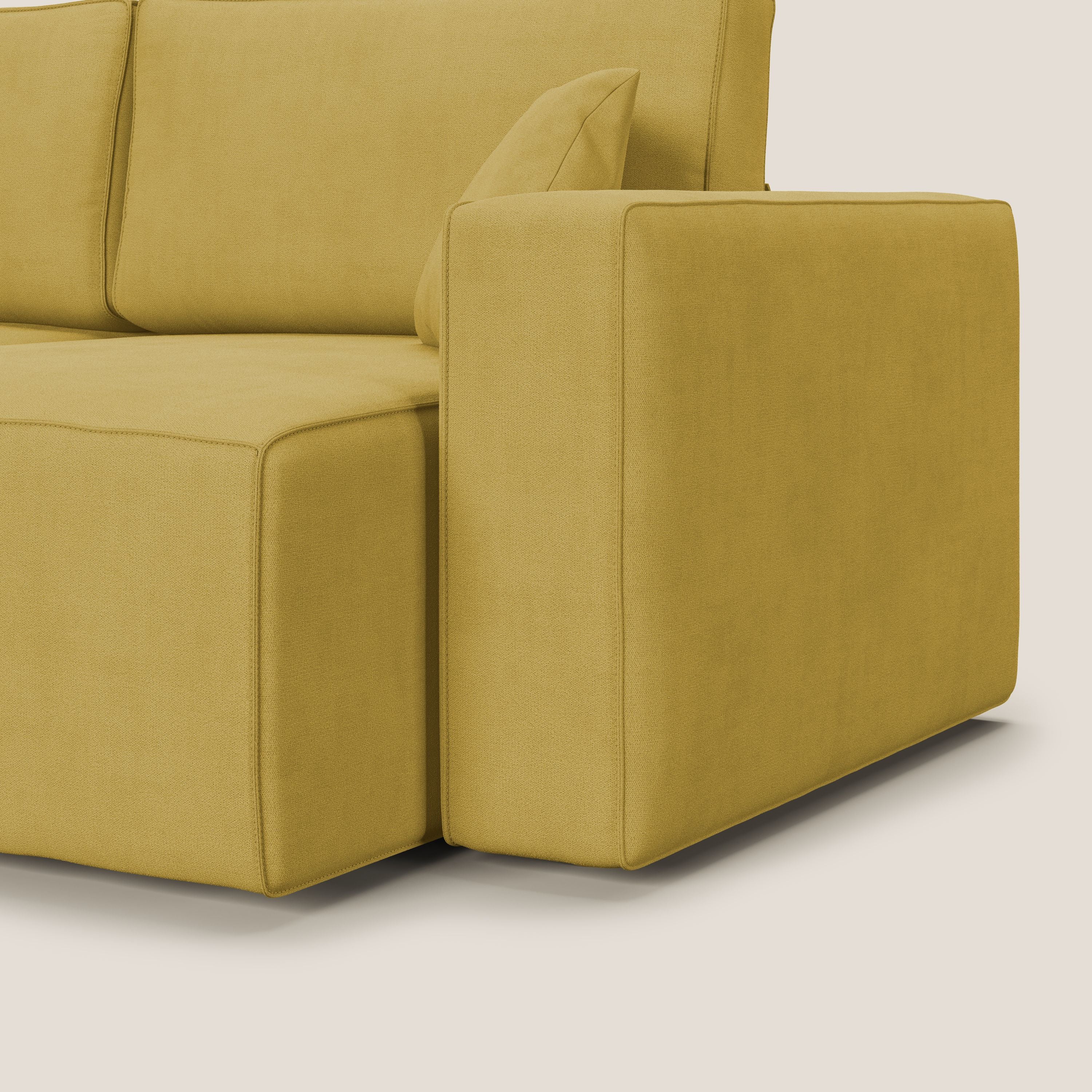 Morfeo canapé avec assise extractible en tissu imperméable T02 jaune - Image 14