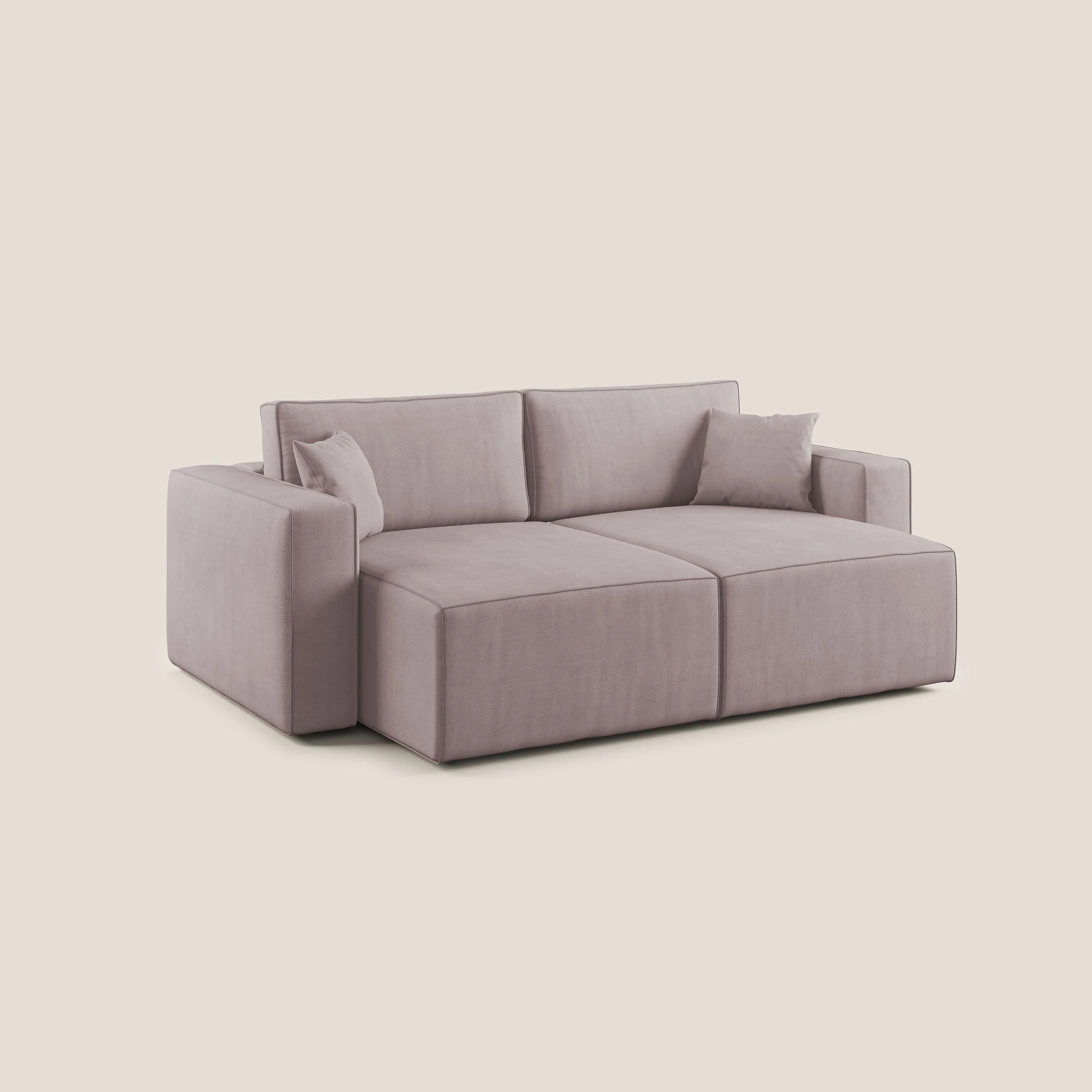 Morfeo canapé avec assise extractible en tissu imperméable T02 rose - Image 4