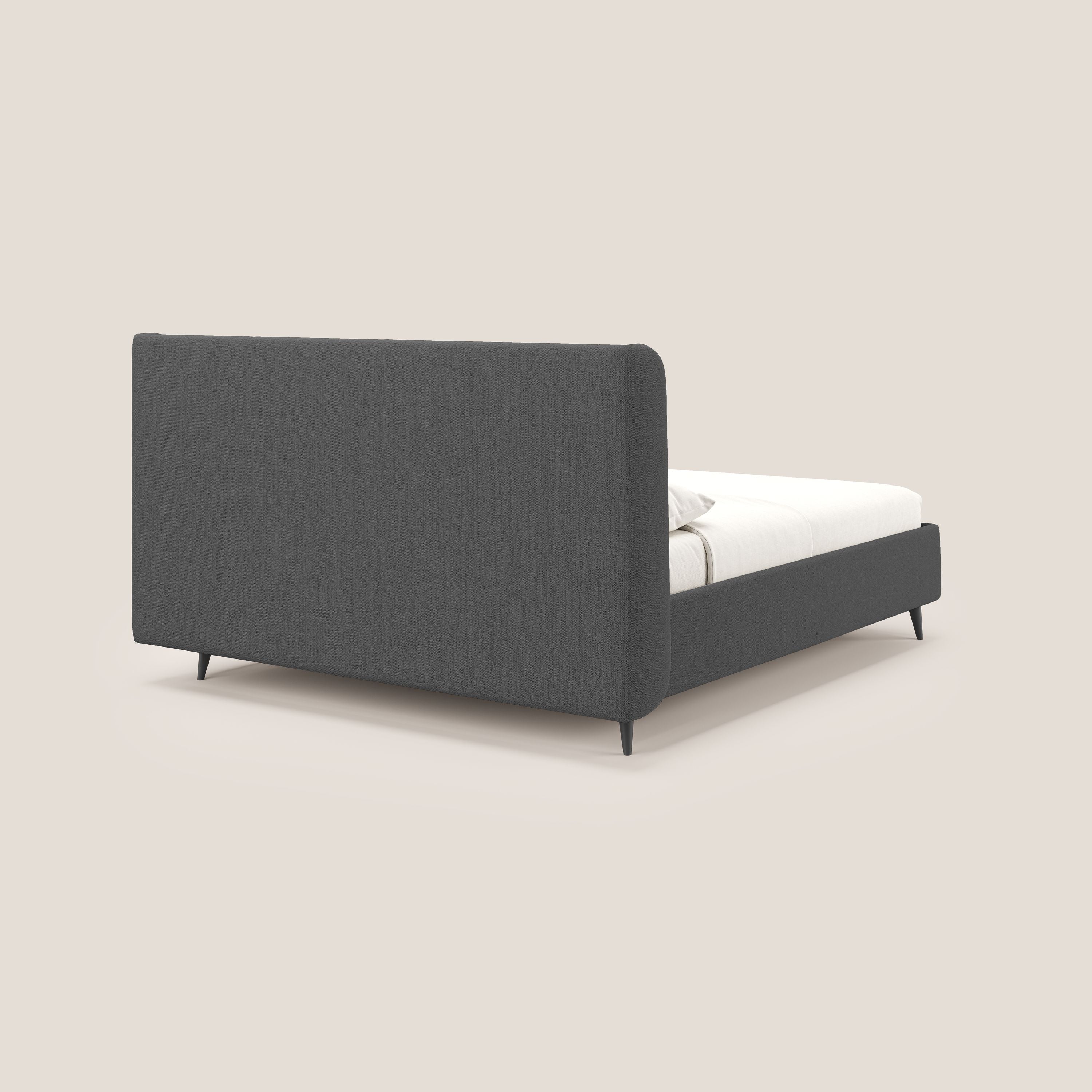 Nadine lit coffre de design et confort italien en tissu imperméable T19 anthracite - Image 5