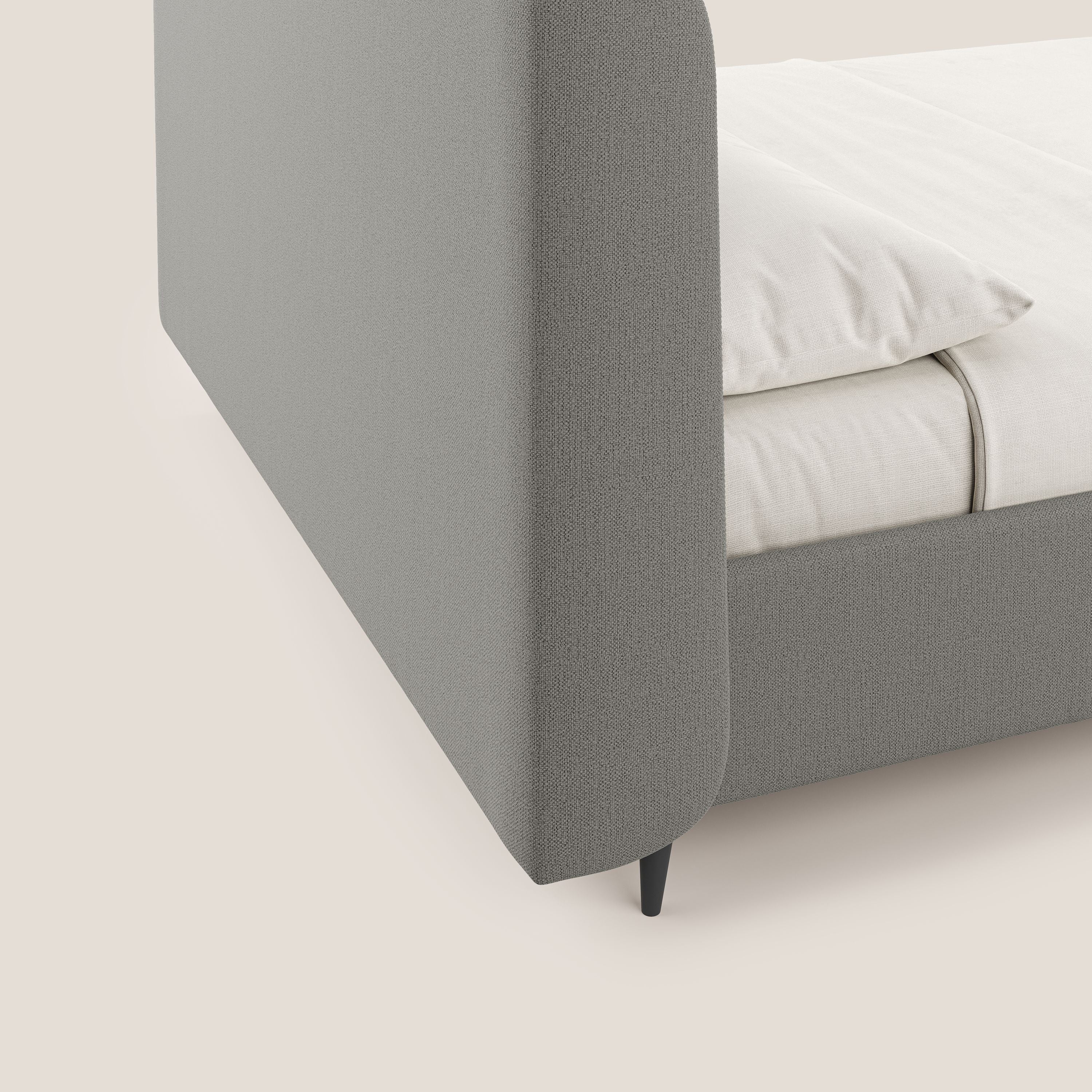 Nadine lit coffre de design et confort italien en tissu imperméable T19 beige - Image 7