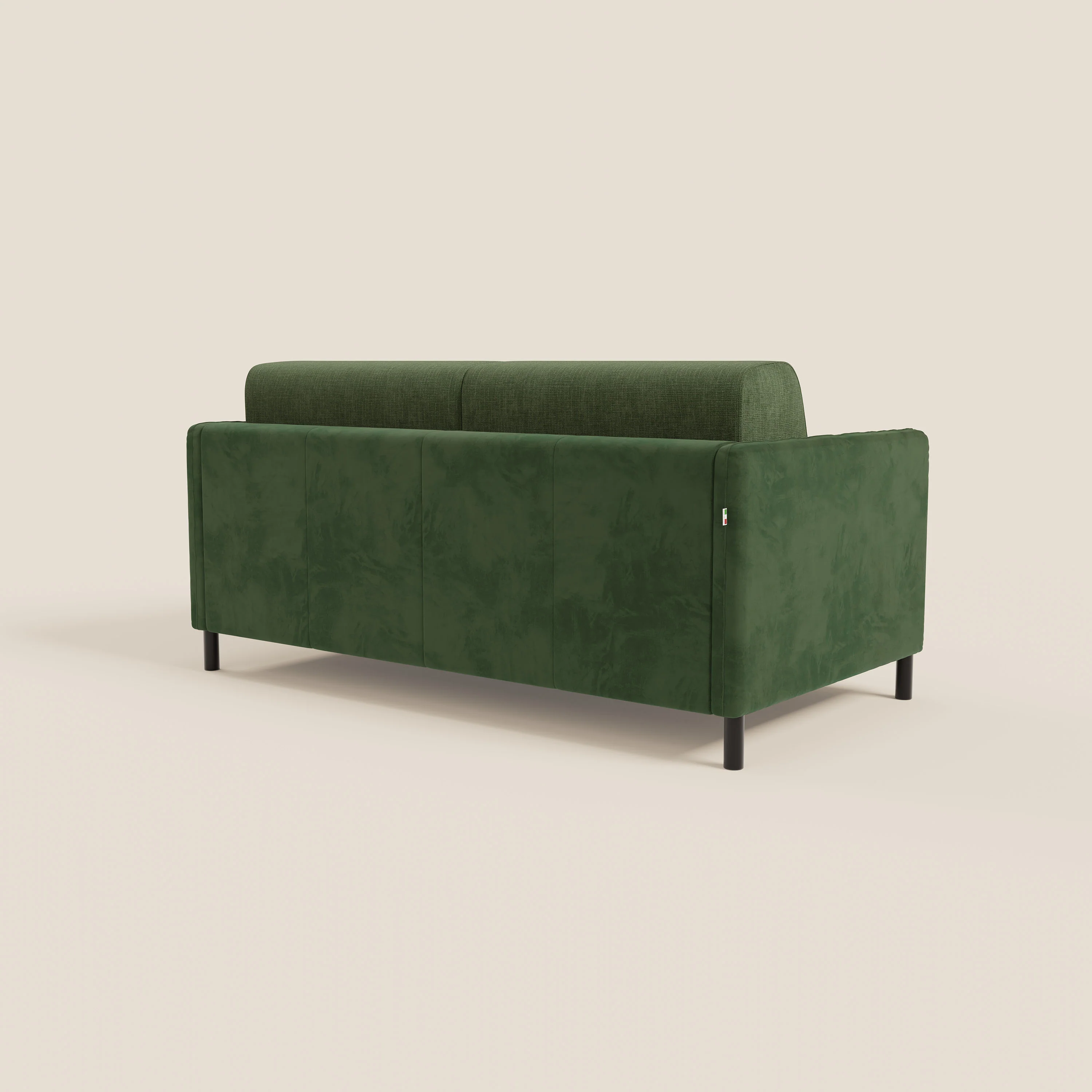Narciso canapĂ© convertible design avec matelas H18 cm, bicolor, structure en microfibre antitache et revĂȘtement en Ă©lĂ©gant tissu impermĂ©able T06 vert - vert - Image 7