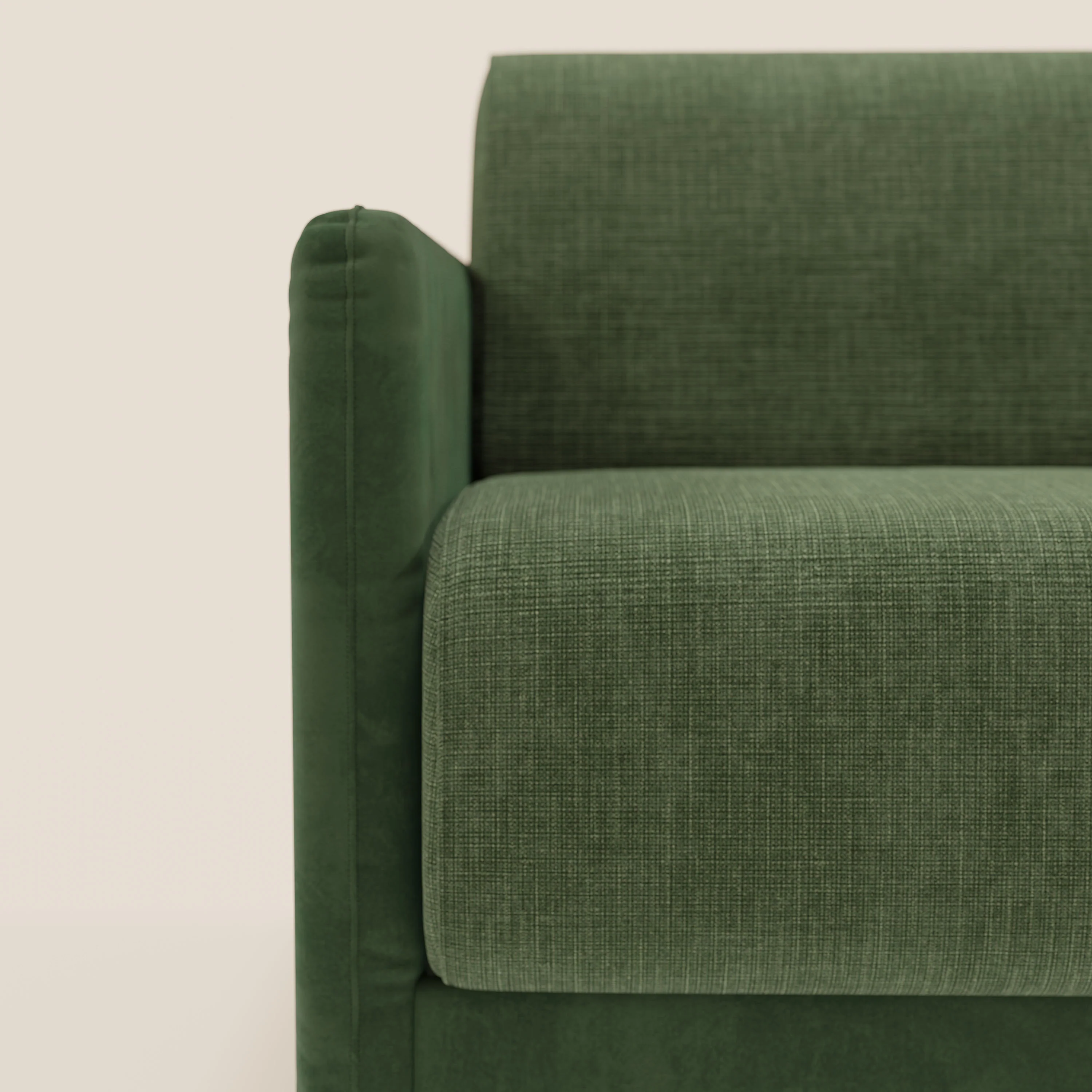 Narciso canapĂ© convertible design avec matelas H18 cm, bicolor, structure en microfibre antitache et revĂȘtement en Ă©lĂ©gant tissu impermĂ©able T06 vert - vert - Image 9