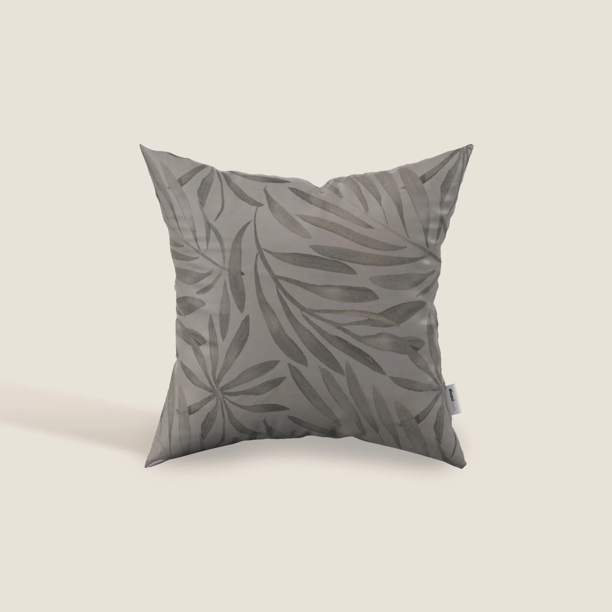 Nature coussins en velours imperméable gris