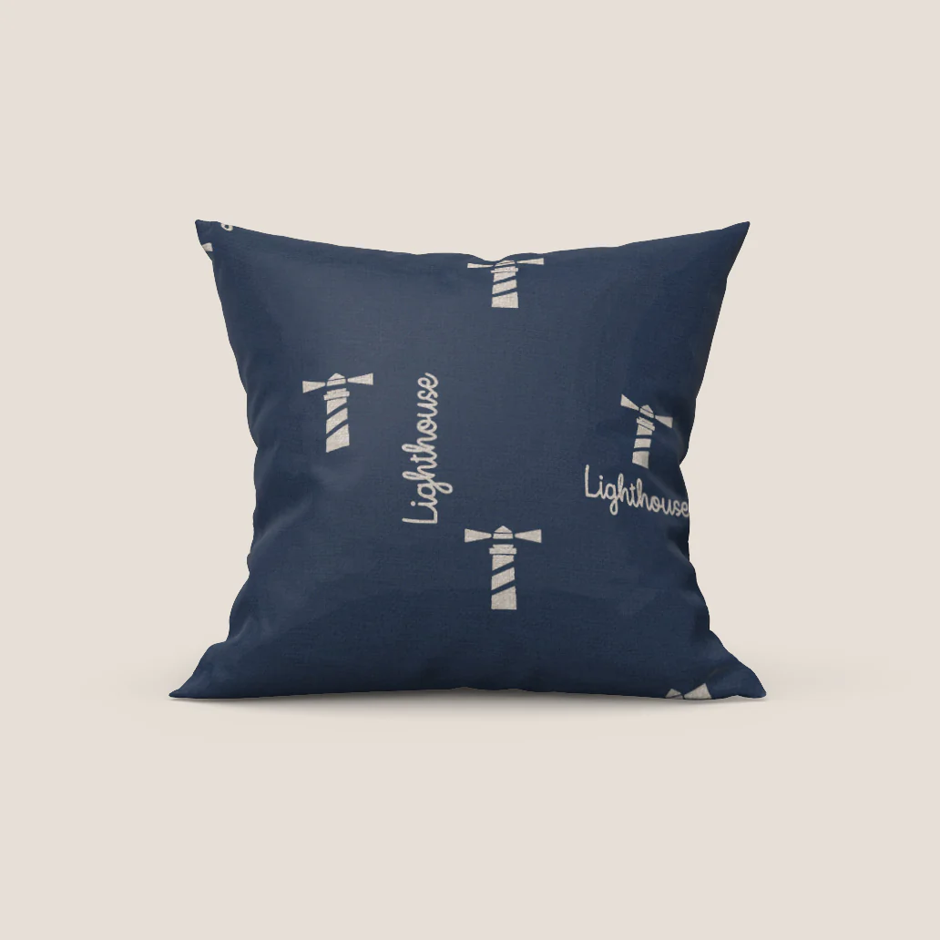 Nautilus collection de coussins avec différents motifs marins en tissu imperméable