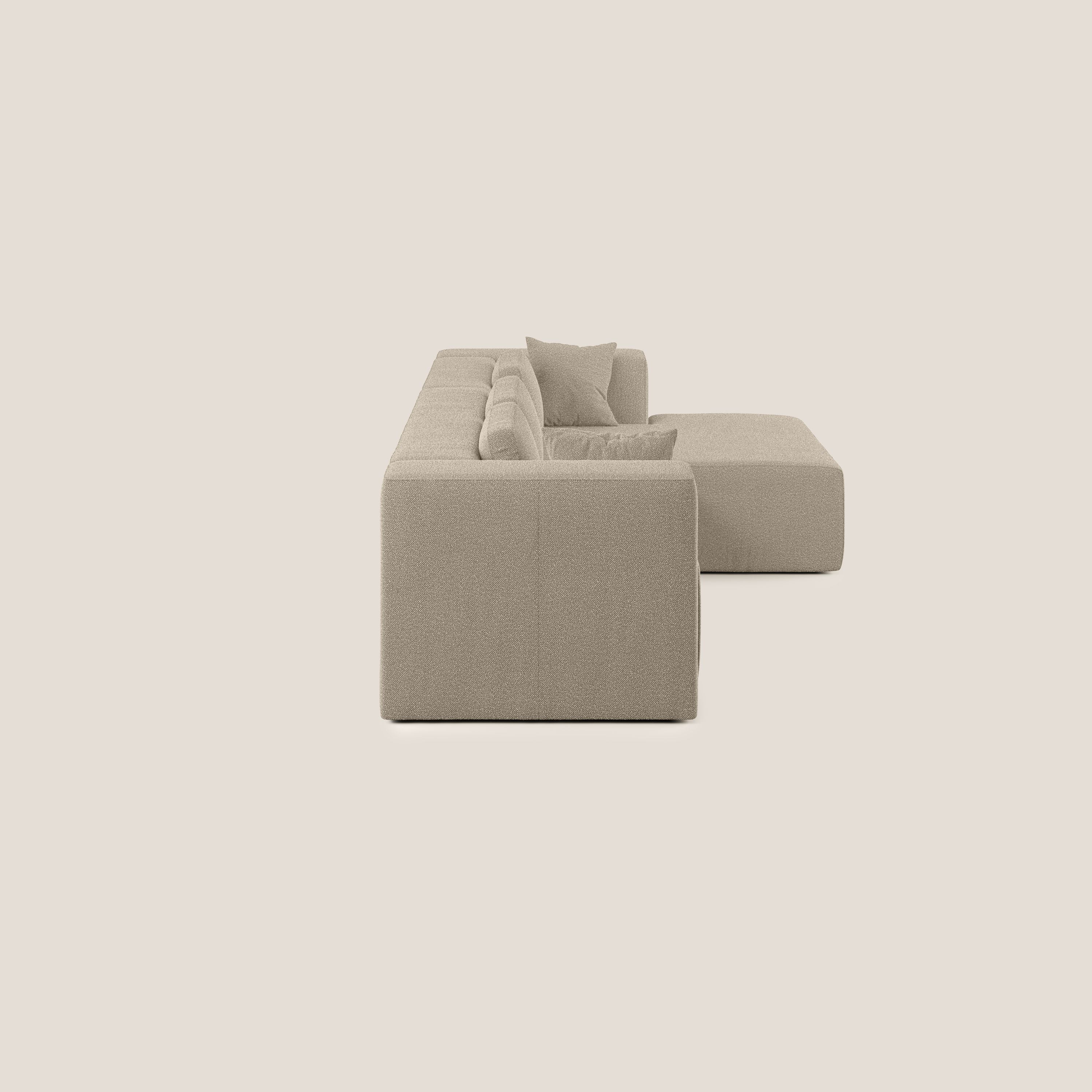 Nettuno canapé d'angle modulable en bouclette douce T07 beige - Image 4