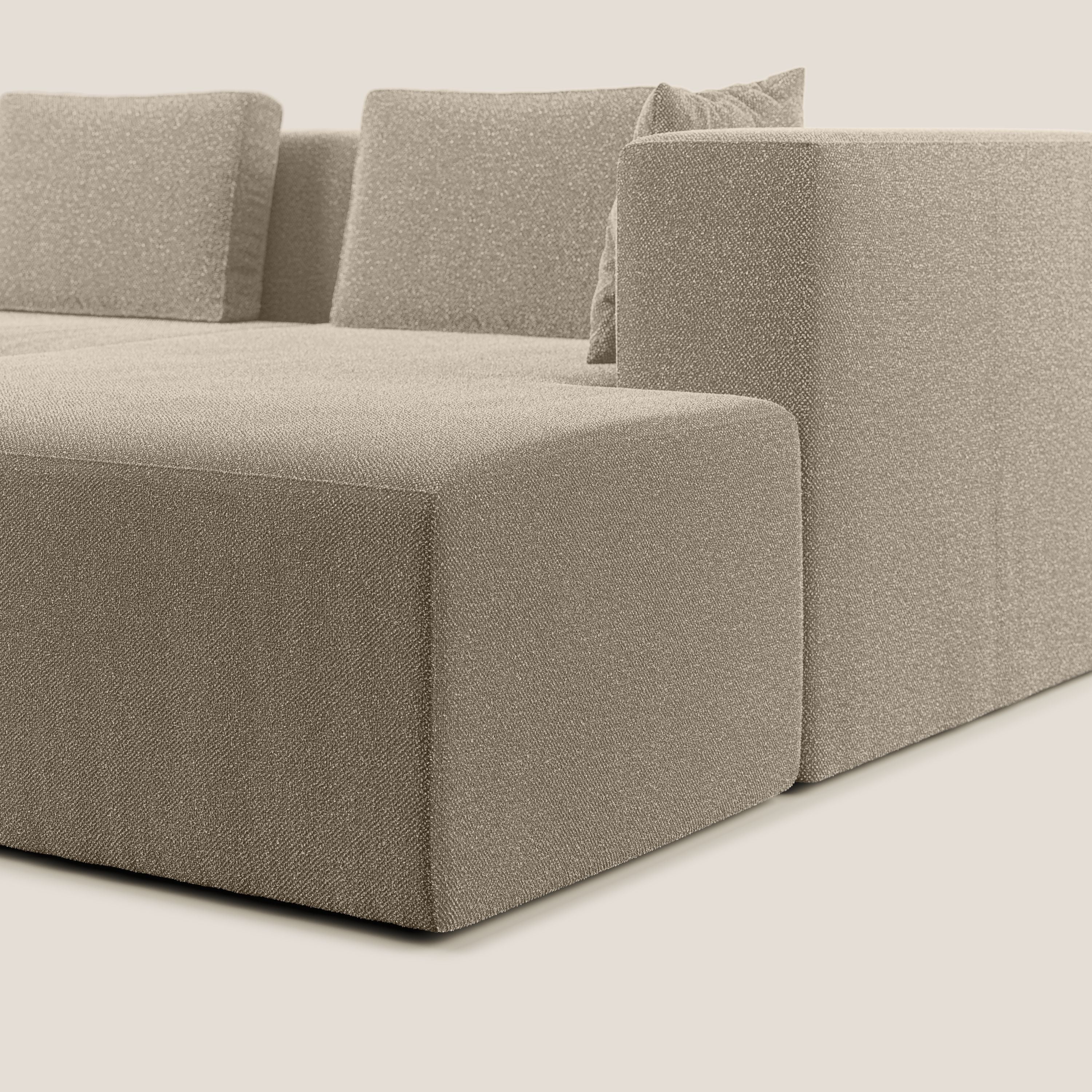 Nettuno canapé d'angle modulable en bouclette douce T07 beige - Image 8