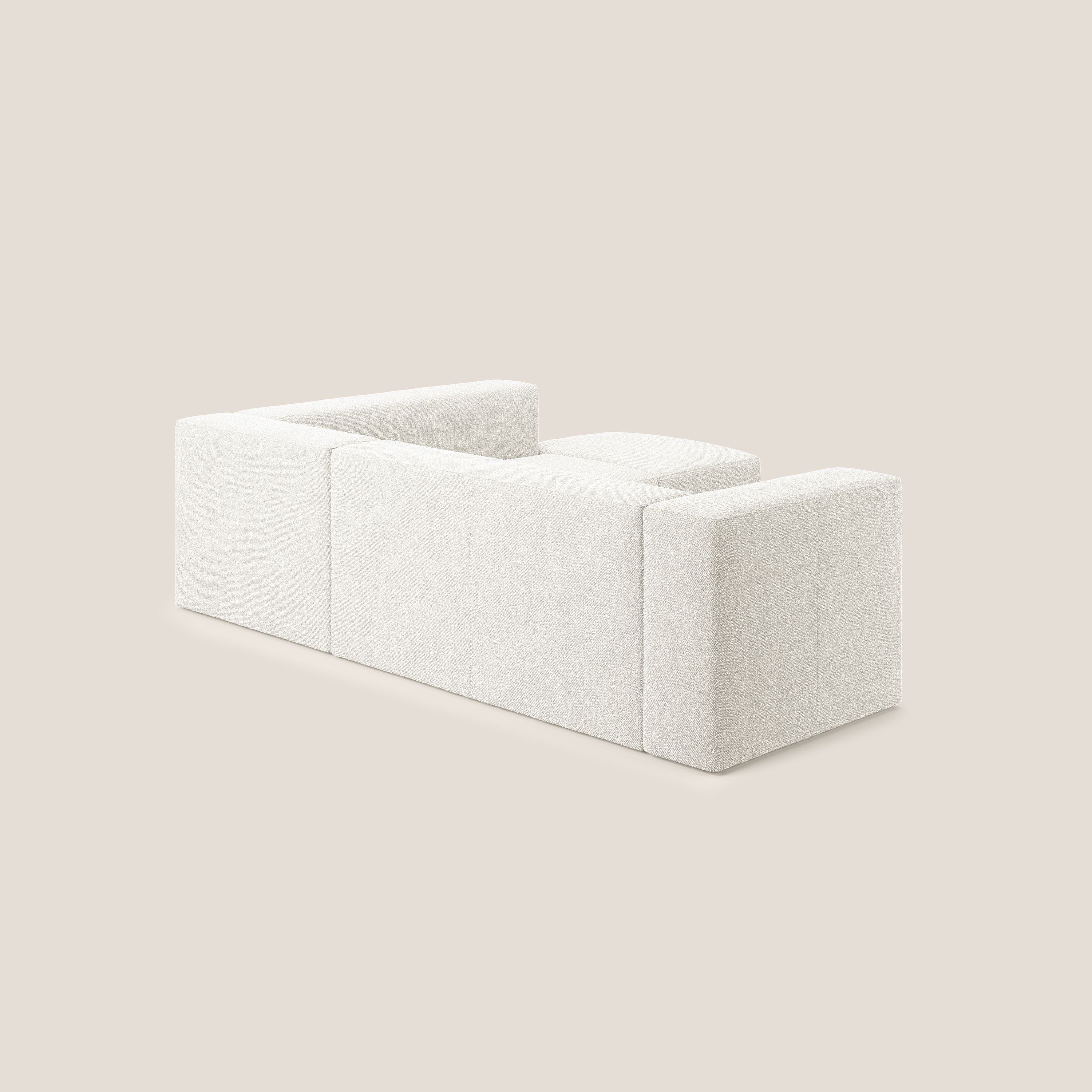 Nettuno canapé d'angle modulable en bouclette douce T07 blanc - Image 4