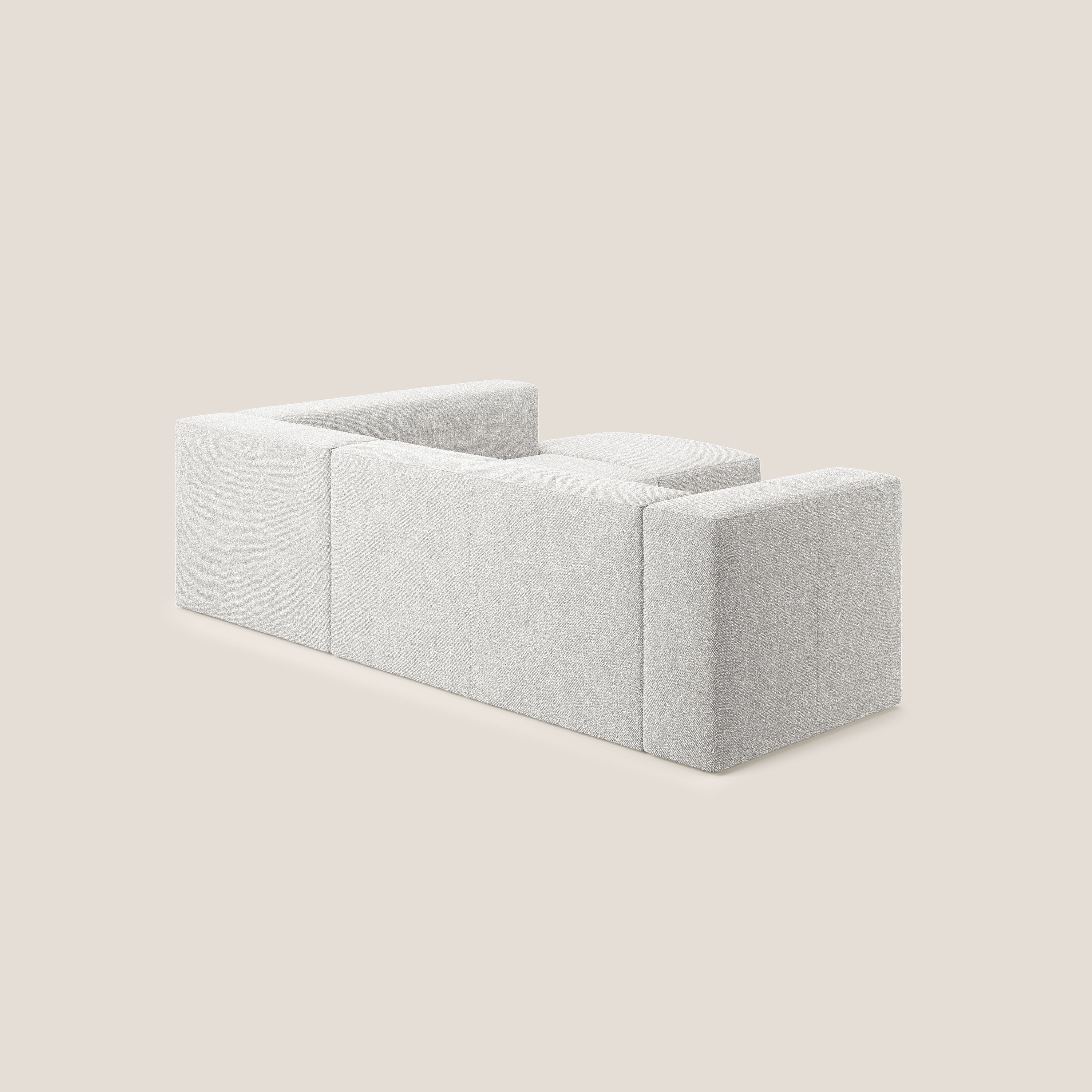 Nettuno canapé d'angle modulable en bouclette douce T07 gris - Image 4