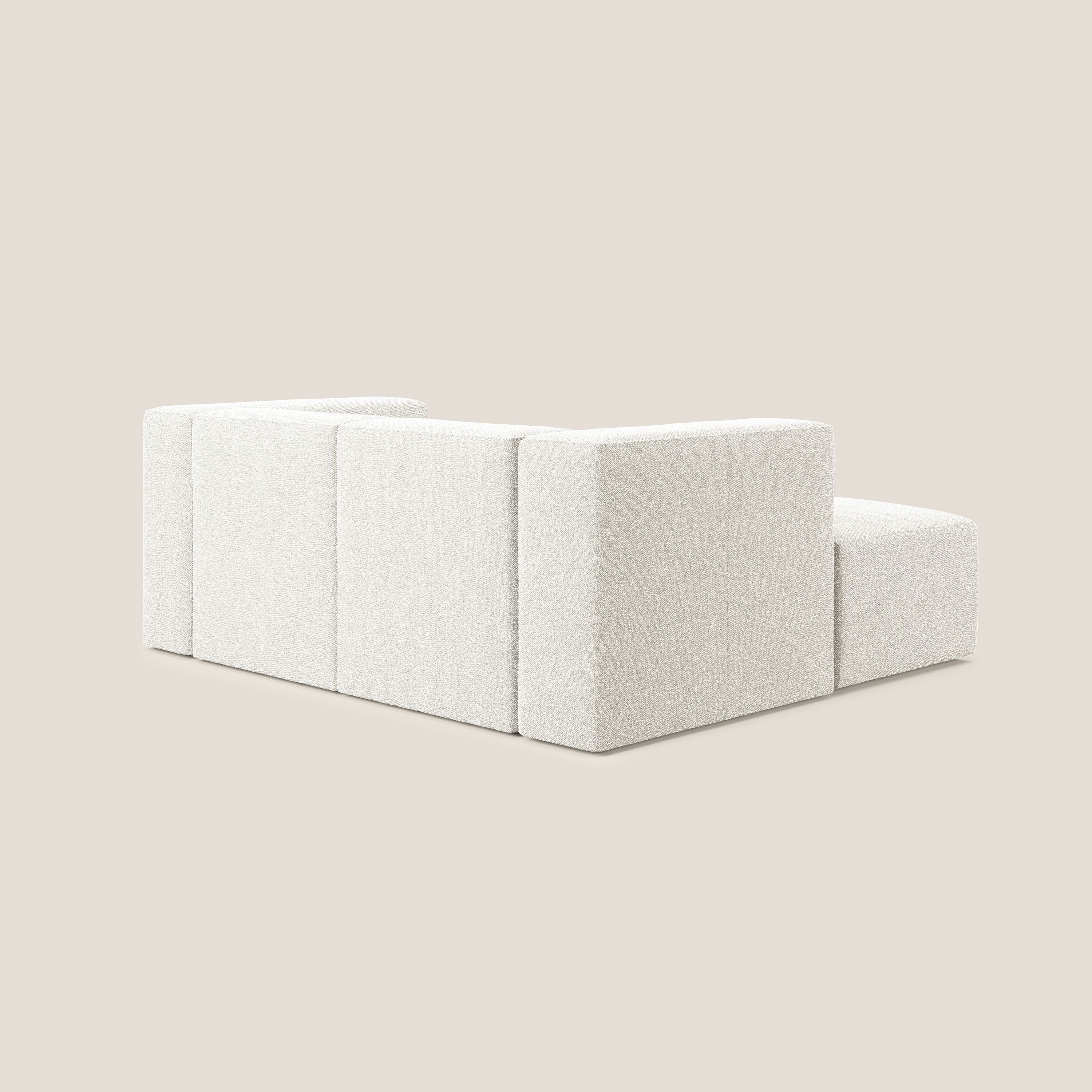 Nettuno canapé d'angle reversible modulable en bouclette douce T07 blanc - Image 4