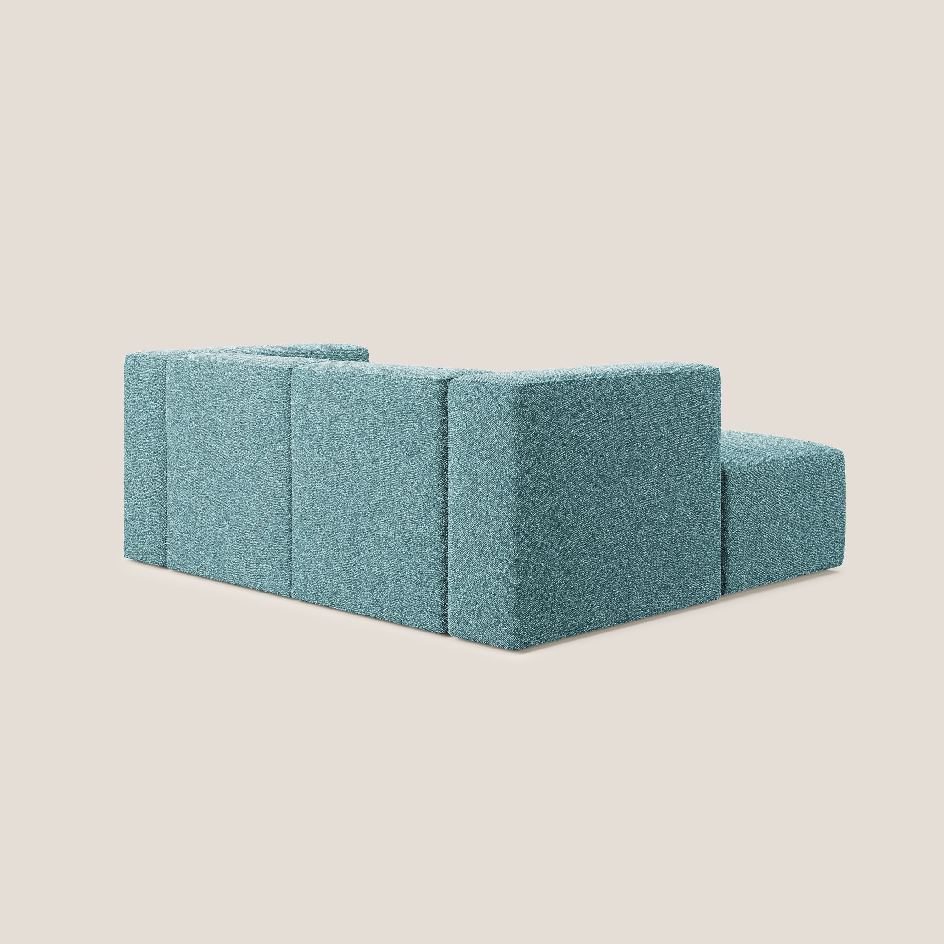 Nettuno canapé d'angle reversible modulable en bouclette douce T07 bleu ciel - Image 4