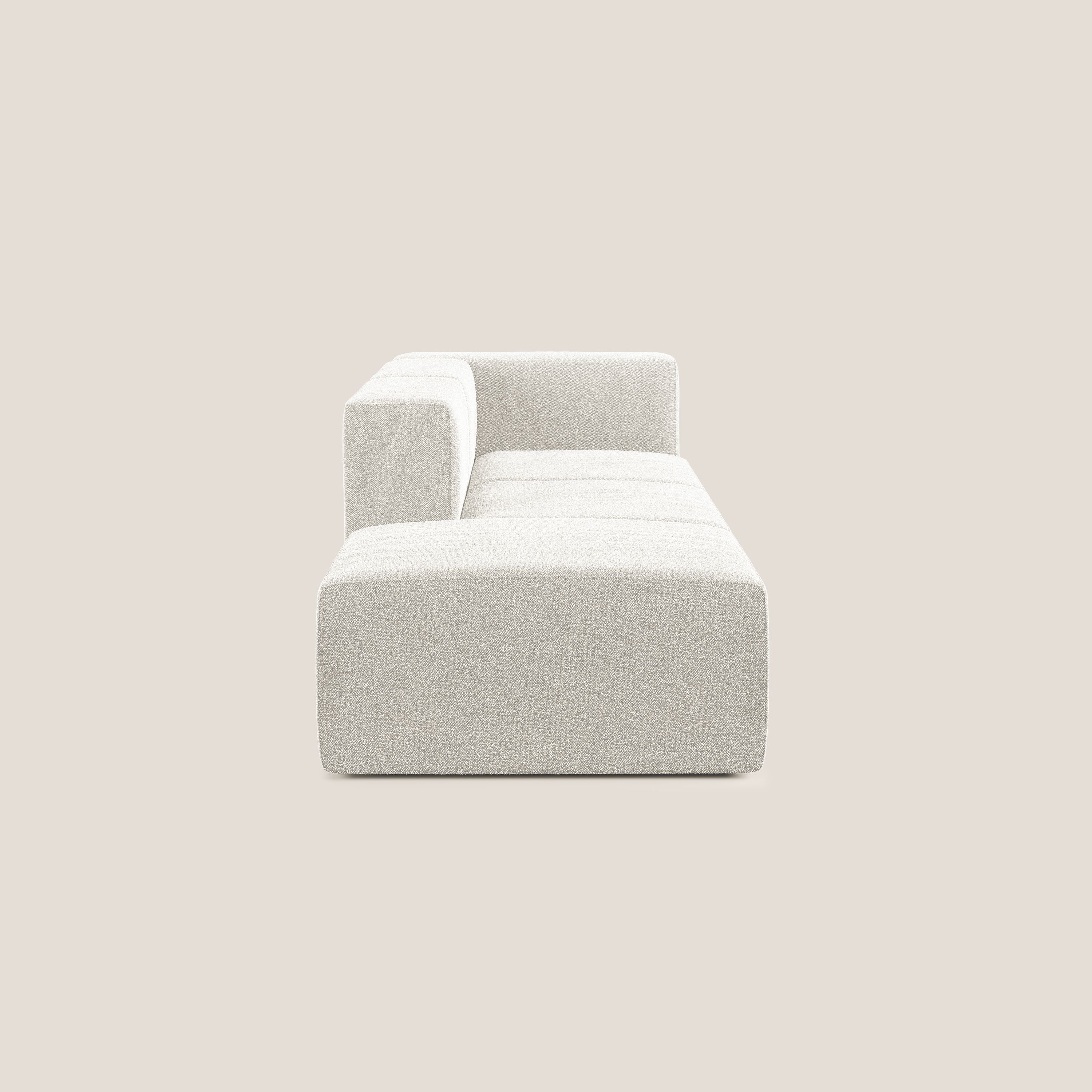 Nettuno canapé moderne modulable en bouclette douce T07 blanc - Image 3