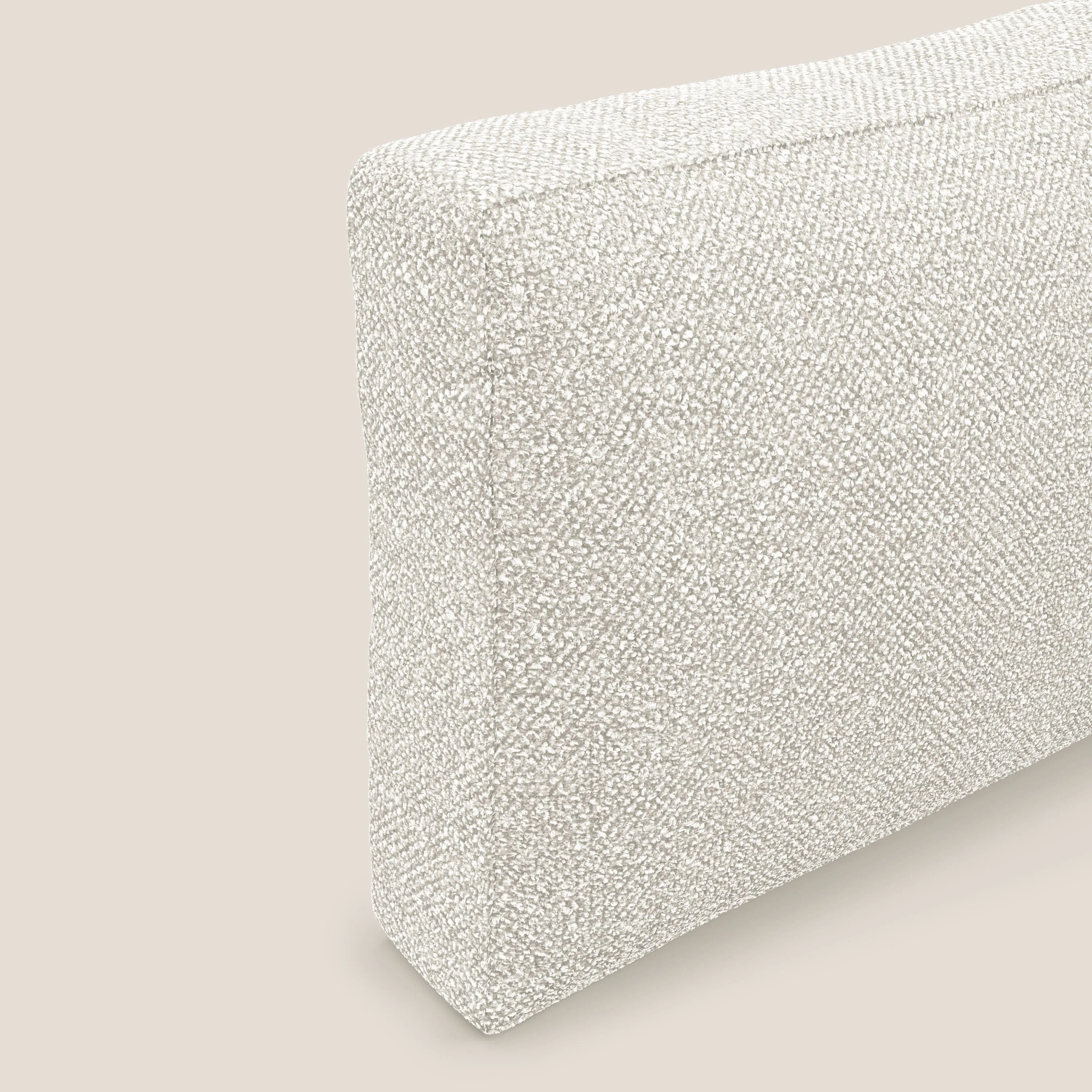 Nettuno coussin de dossier realisé  en tissu bouclè imperméable T07 blanc - Image 4
