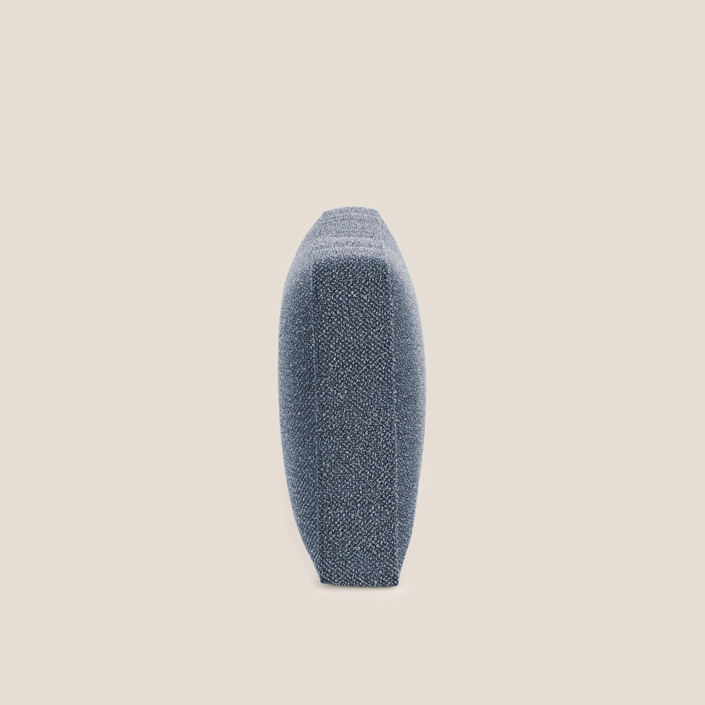 Nettuno coussin de dossier realisé  en tissu bouclè imperméable T07 bleu - Image 2