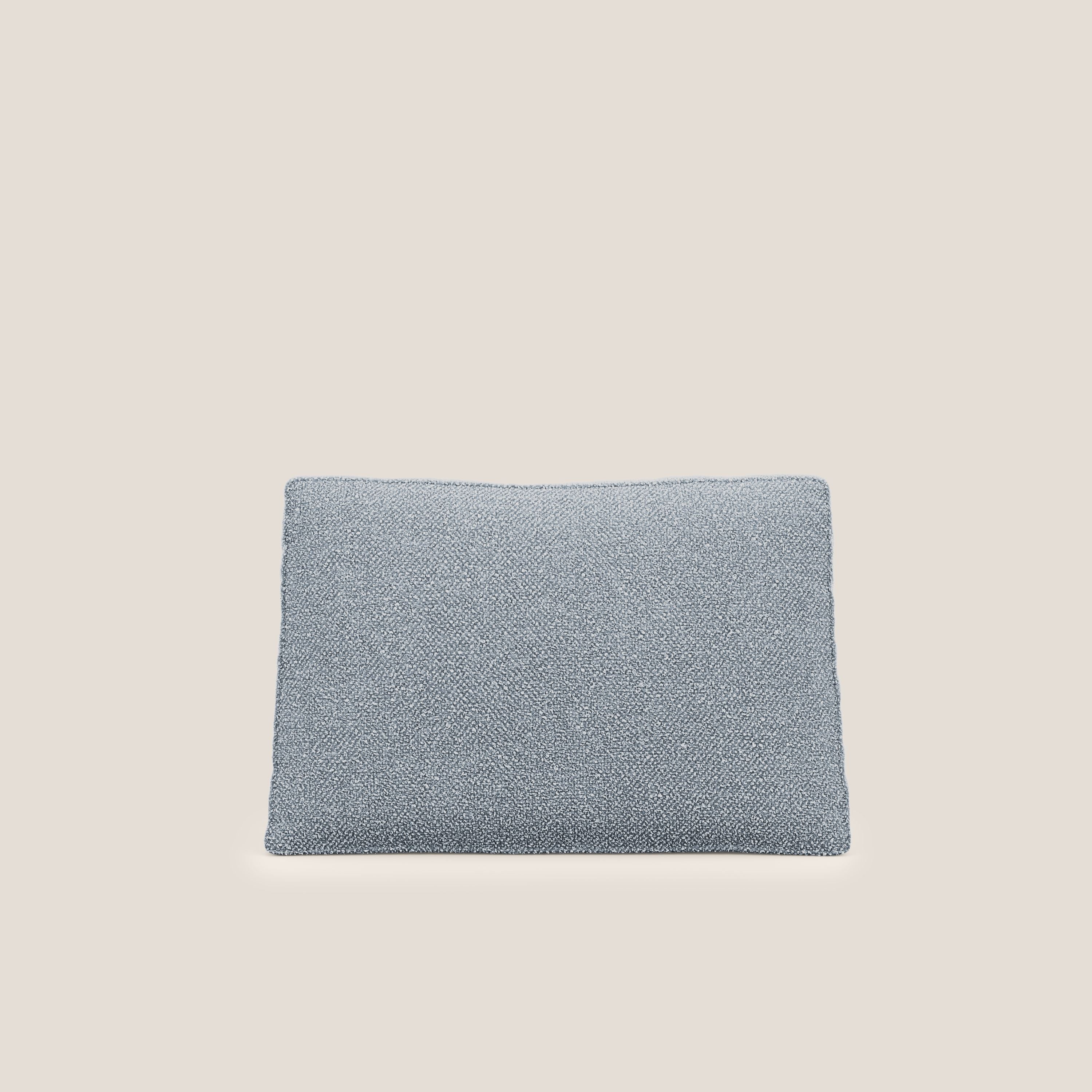 Nettuno coussin de dossier realisé  en tissu bouclè imperméable T07 sucre glace