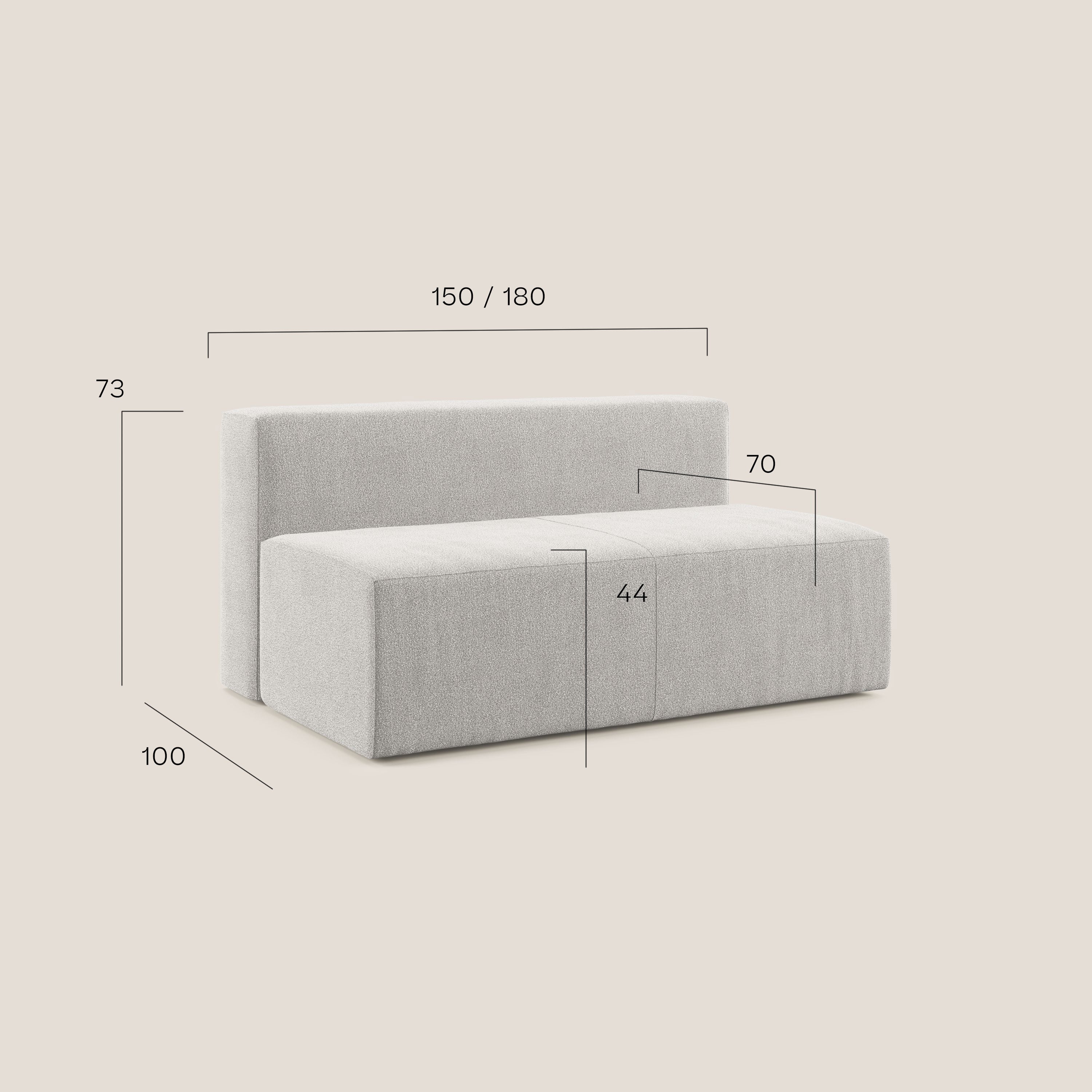 Nettuno module central maxi en bouclette douce T07 gris - Image 6
