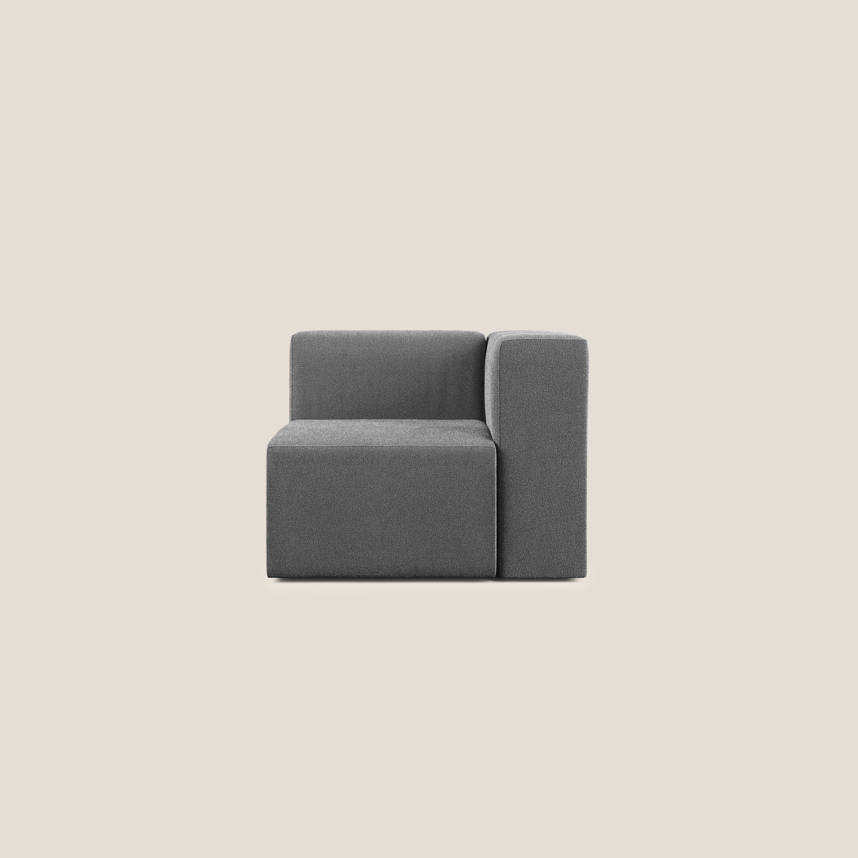 Nettuno module d'angle/latéral en bouclette douce T07 anthracite