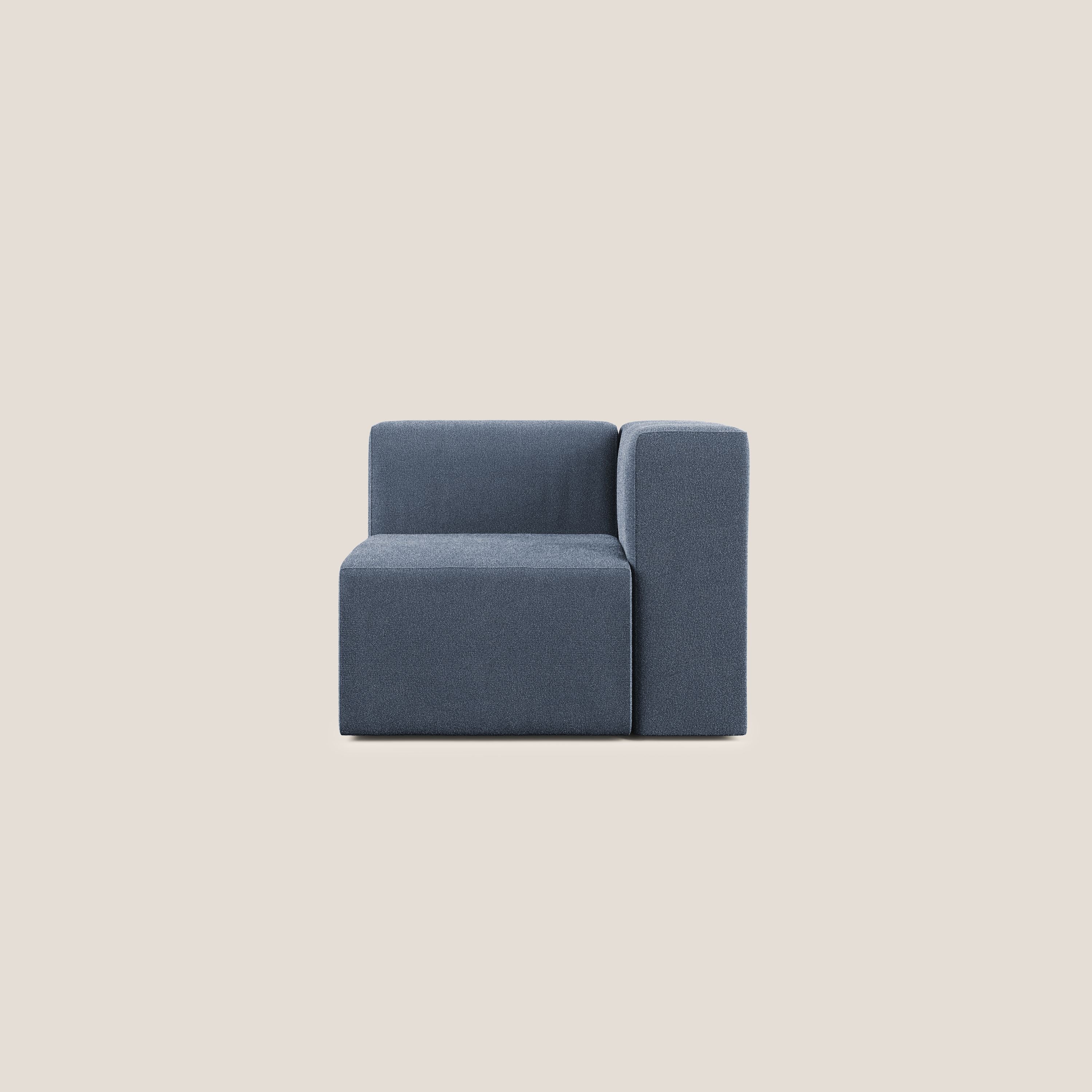 Nettuno module d'angle/latéral en bouclette douce T07 bleu