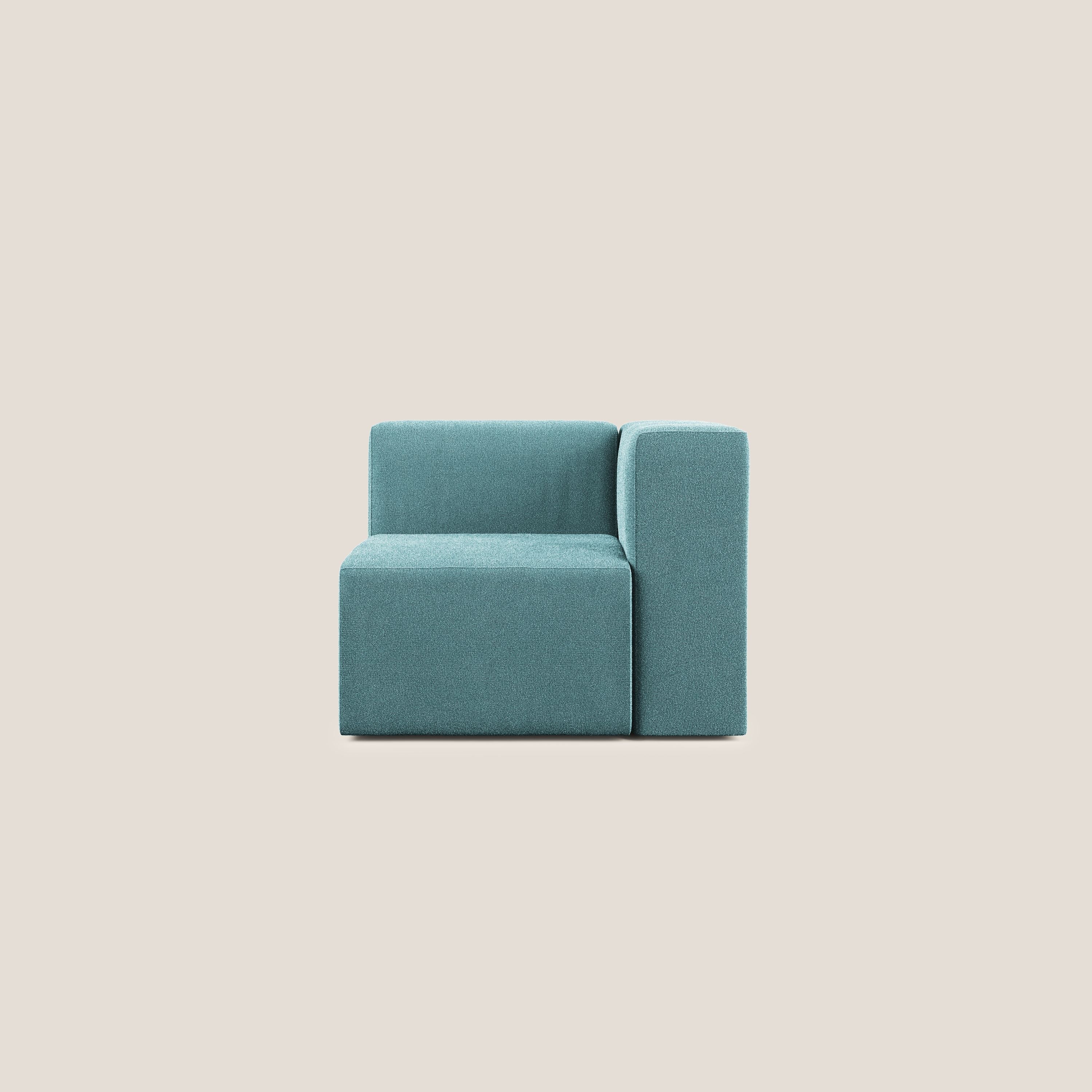 Nettuno module d'angle/latéral en bouclette douce T07 bleu clair