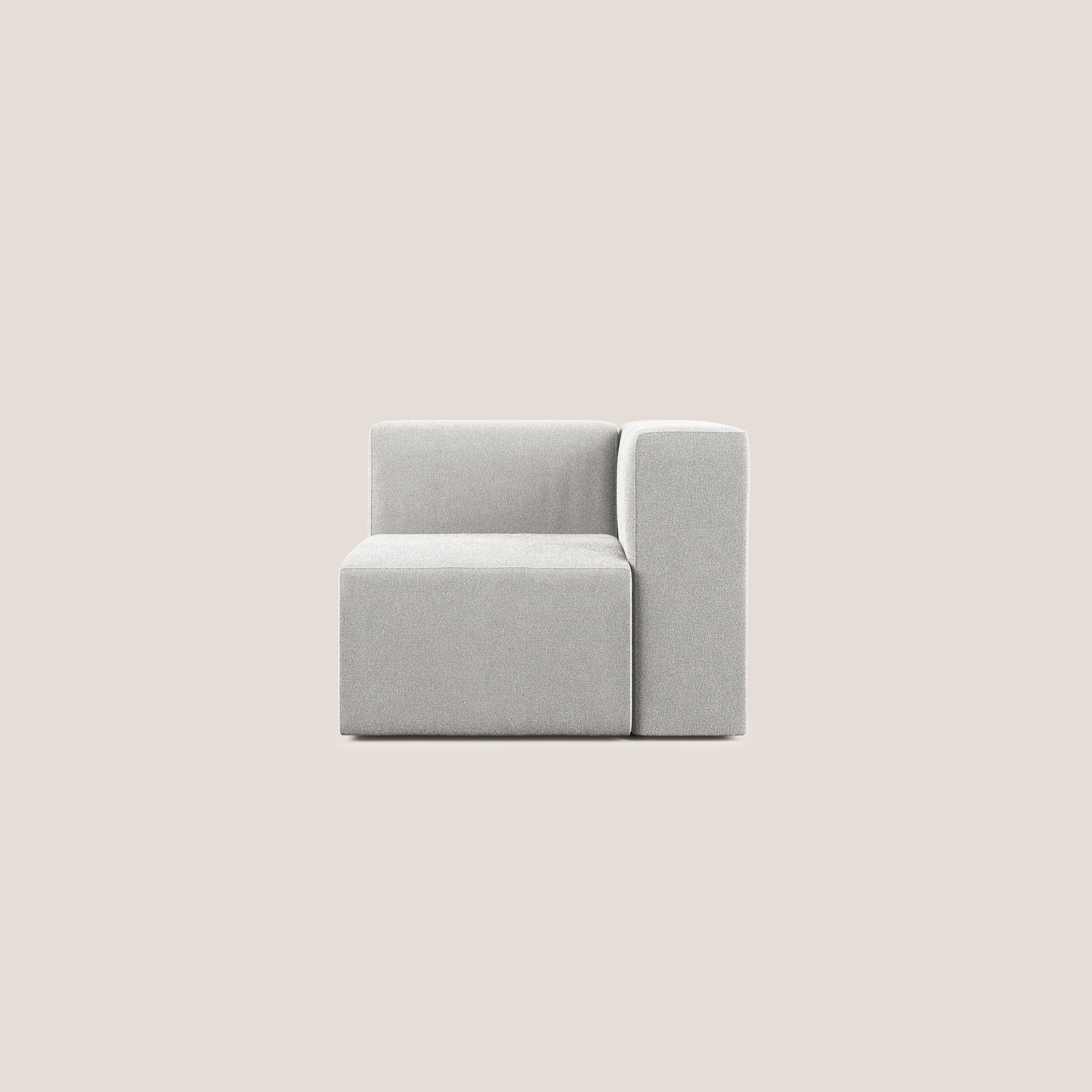 Nettuno module d'angle/latéral en bouclette douce T07 gris