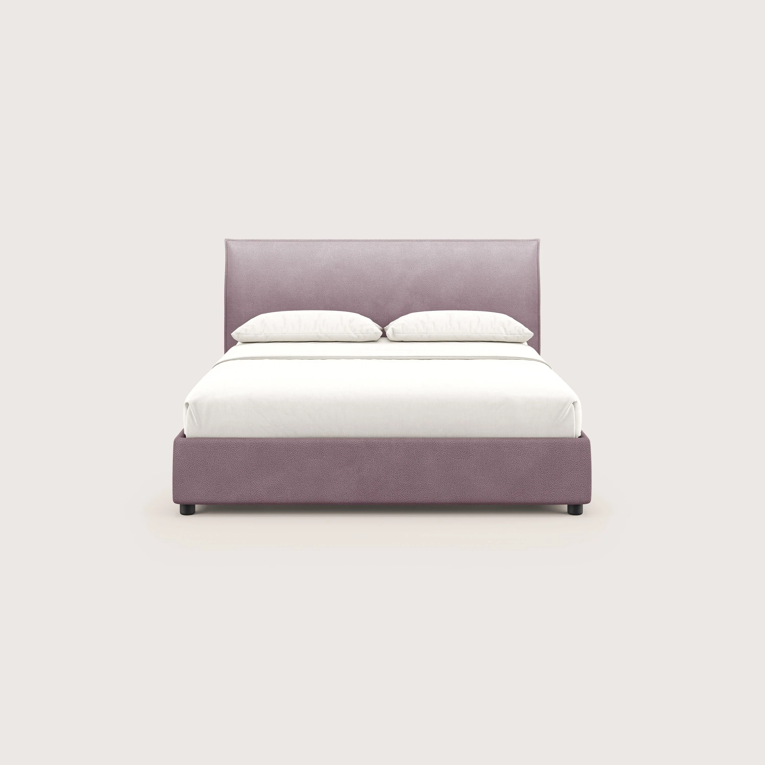 Nina lit coffre au design minimaliste en microfibre détachable effet cuir T15 rose - Image 3