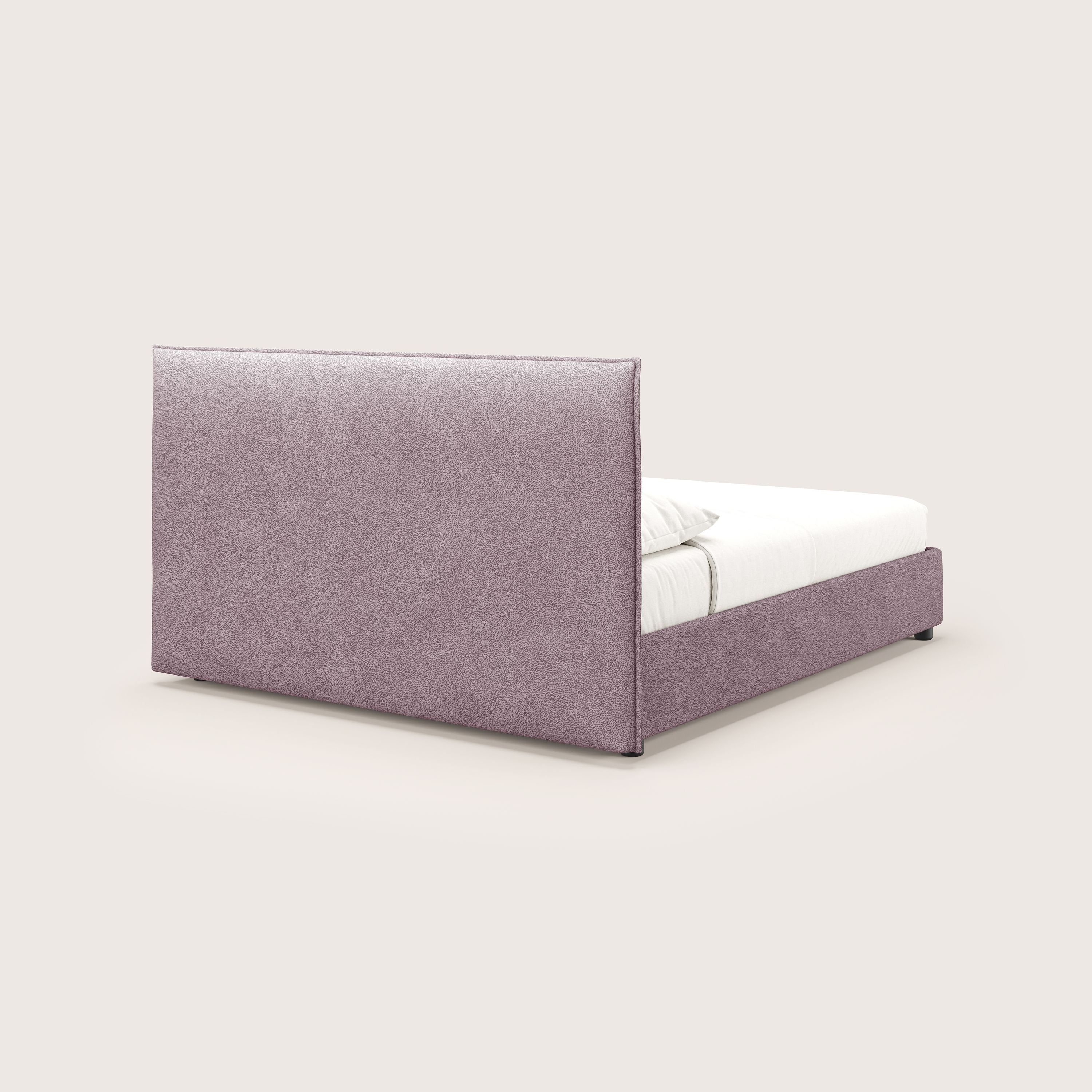 Nina lit coffre au design minimaliste en microfibre détachable effet cuir T15 rose - Image 5