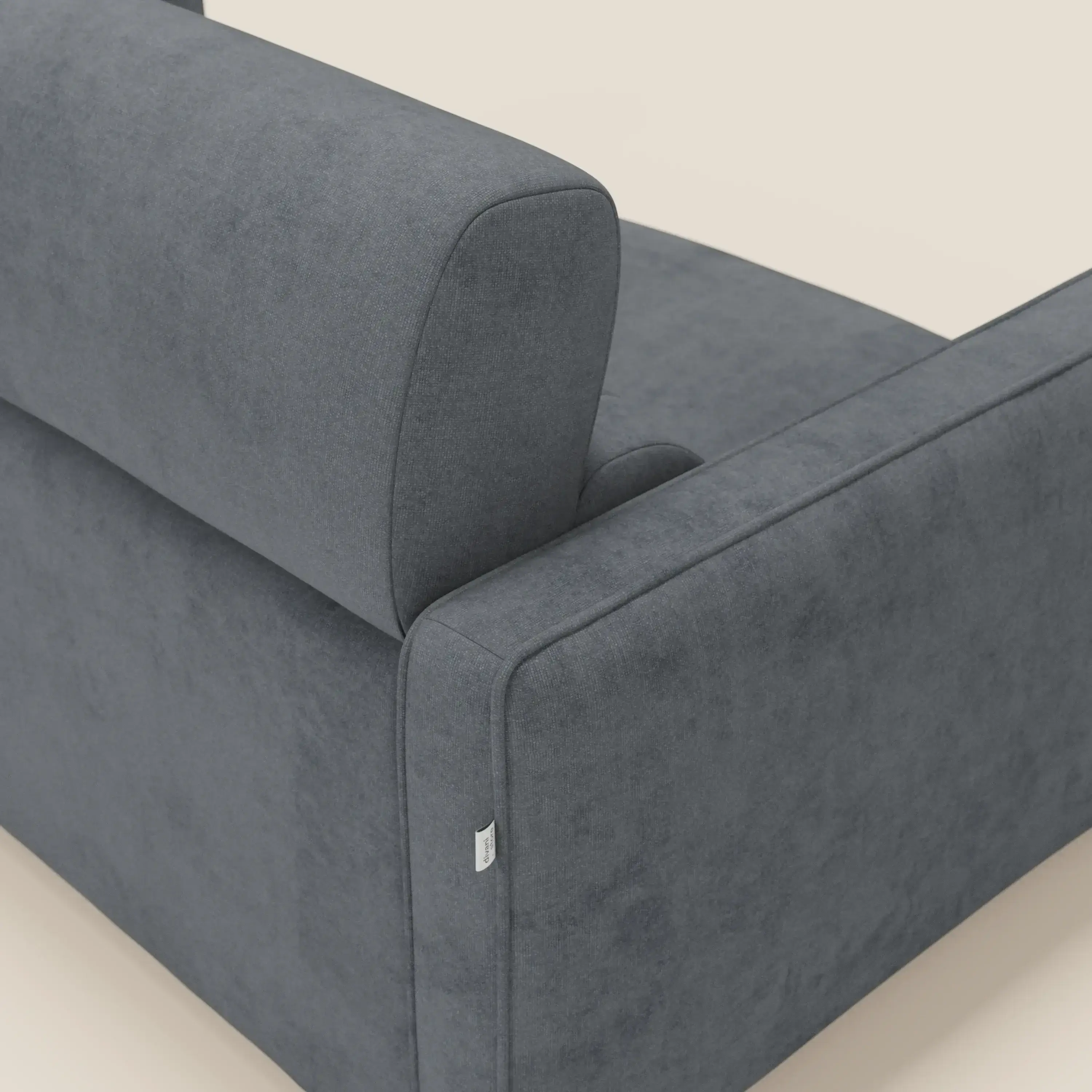 Nivon CanapĂ© convertible moderne avec tĂȘtiĂšre en tissu dĂ©tachable Ă l'eau T25 anthracite - Image 11