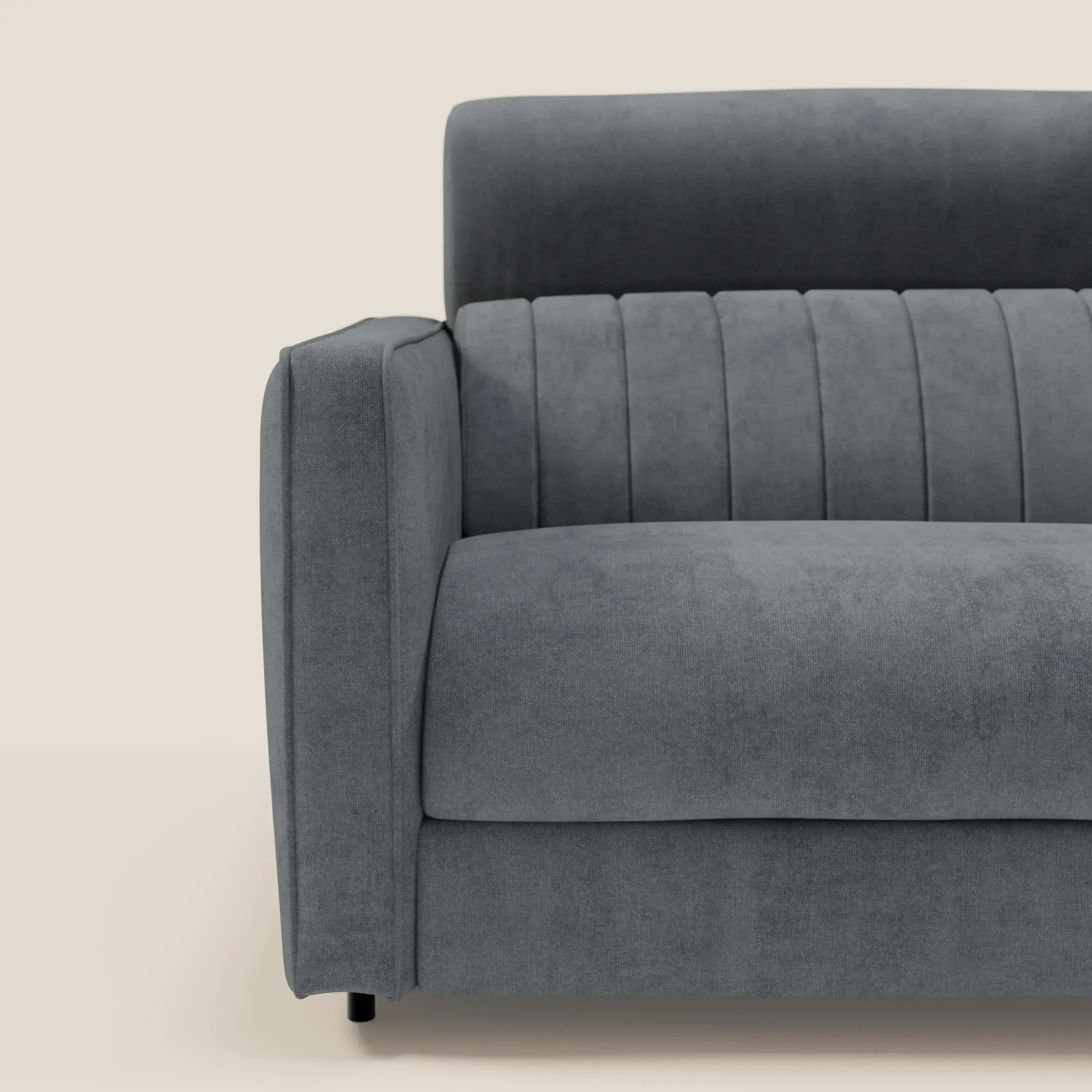 Nivon CanapĂ© convertible moderne avec tĂȘtiĂšre en tissu dĂ©tachable Ă l'eau T25 anthracite - Image 5