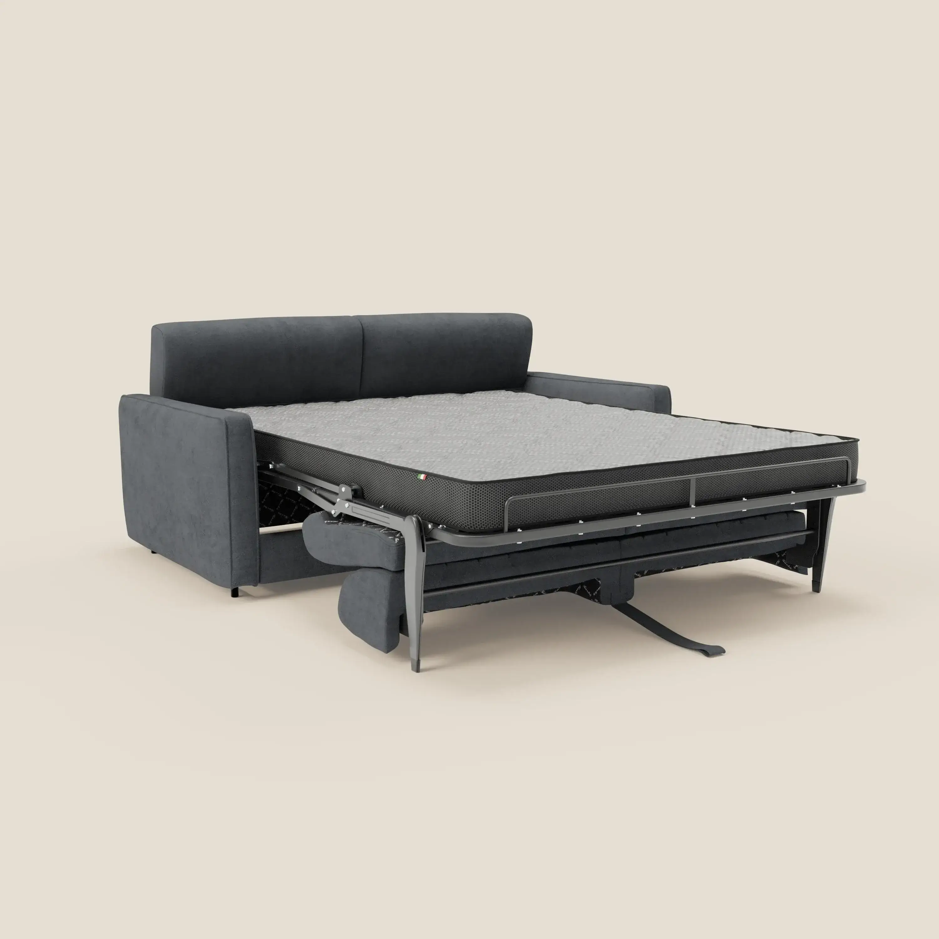 Nivon CanapĂ© convertible moderne avec tĂȘtiĂšre en tissu dĂ©tachable Ă l'eau T25 anthracite - Image 7