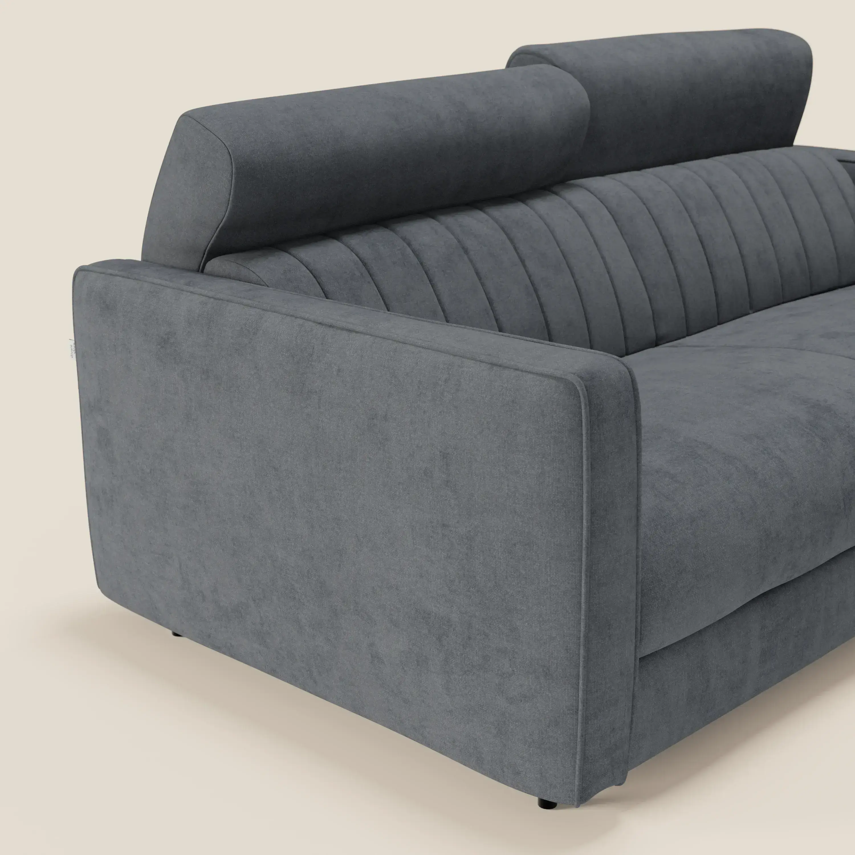 Nivon CanapĂ© convertible moderne avec tĂȘtiĂšre en tissu dĂ©tachable Ă l'eau T25 anthracite - Image 8