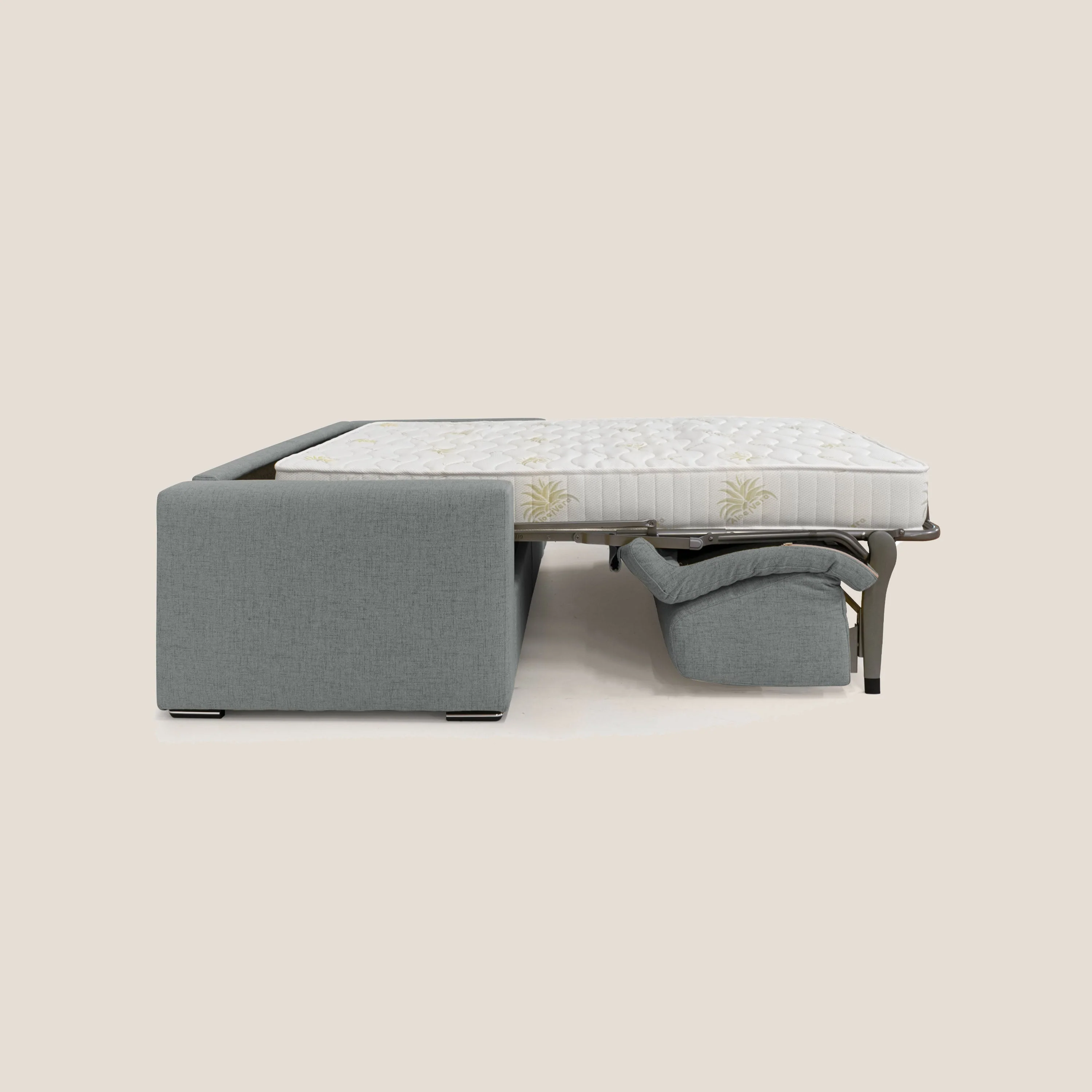 Nixon Canapé convertible avec matelas 20cm en tissu imperméable T03 gris - Image 7