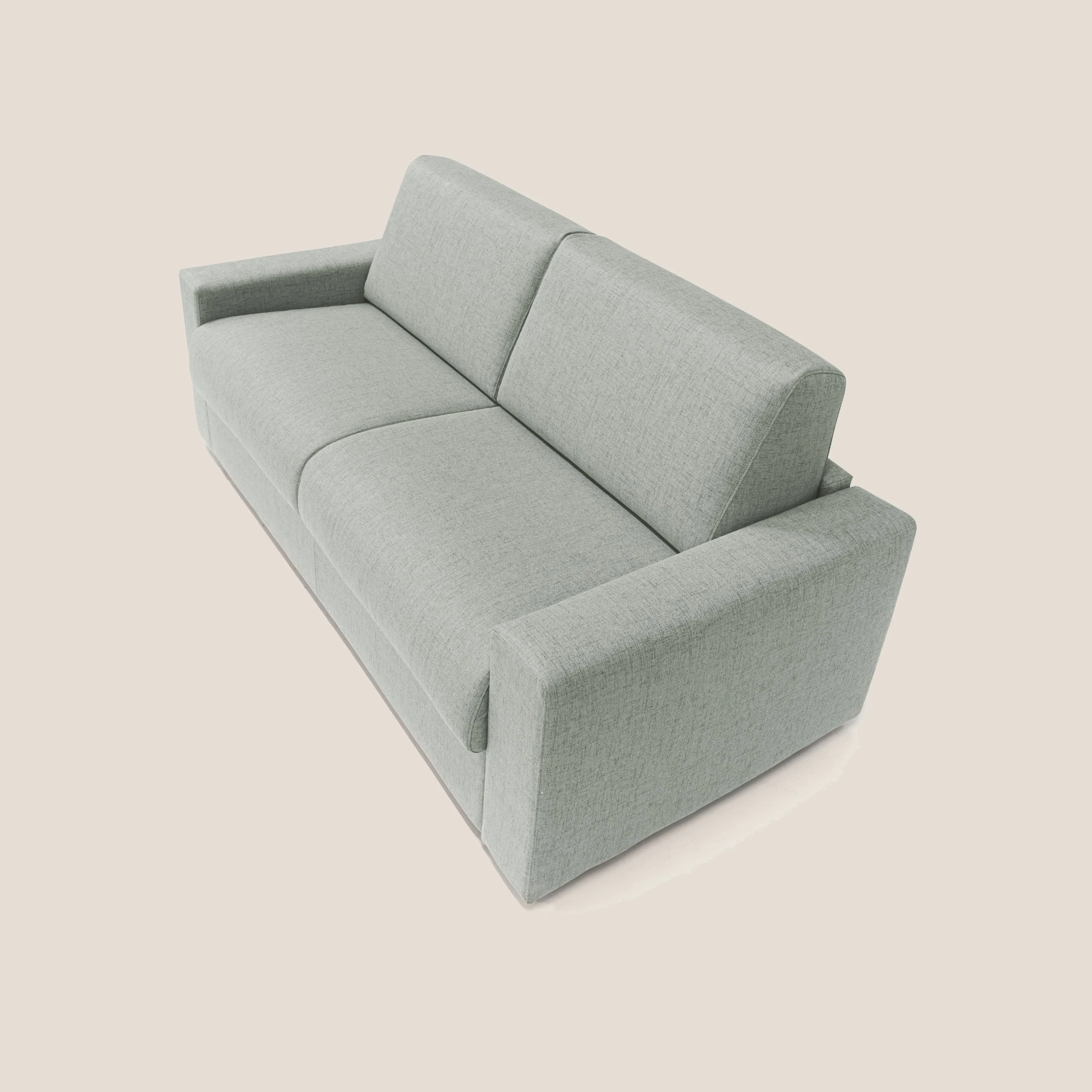 Nixon Canapé convertible avec matelas 20cm en tissu imperméable T03 gris clair - Image 8