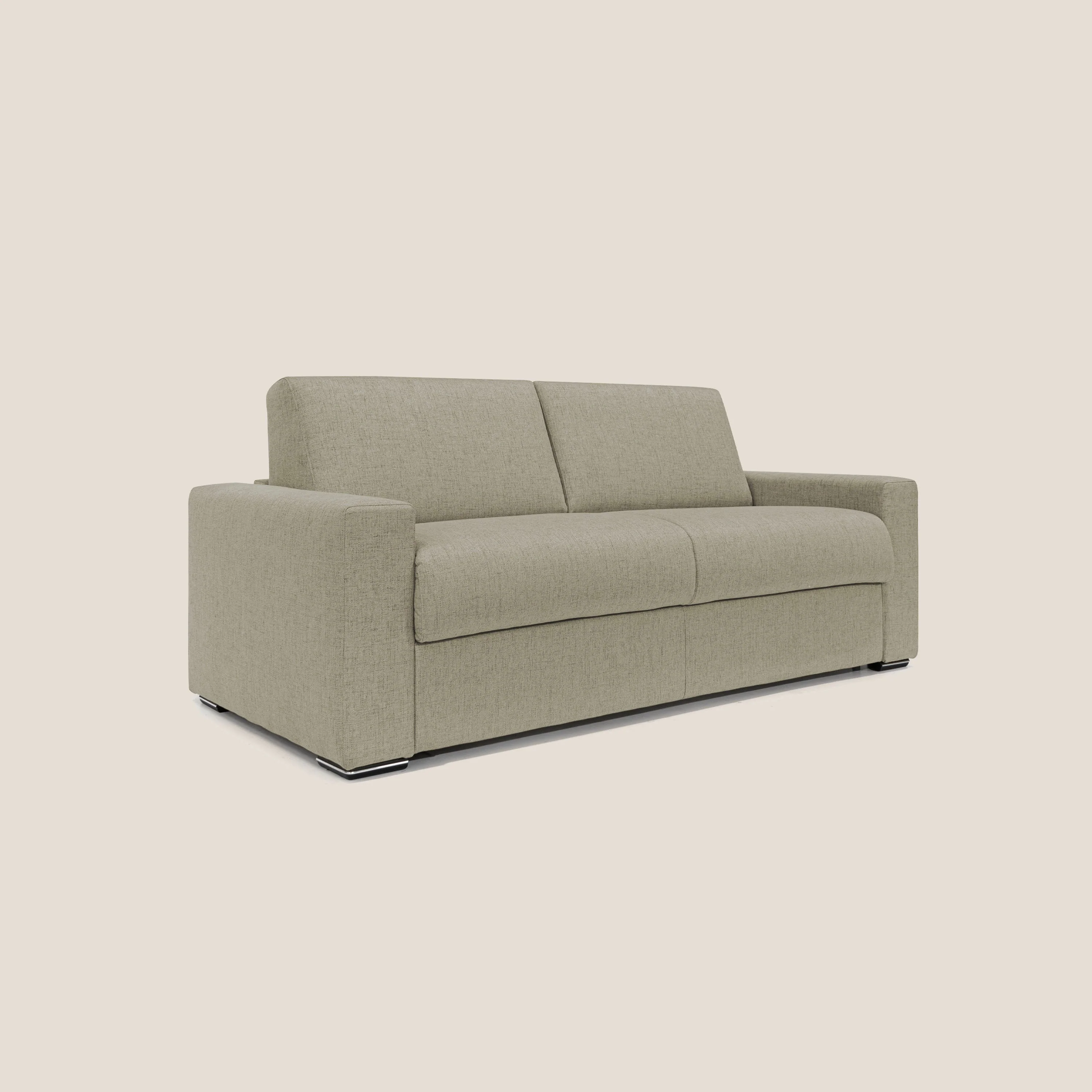 Nixon Canapé convertible avec matelas 20cm en tissu imperméable T03 marron - Image 4