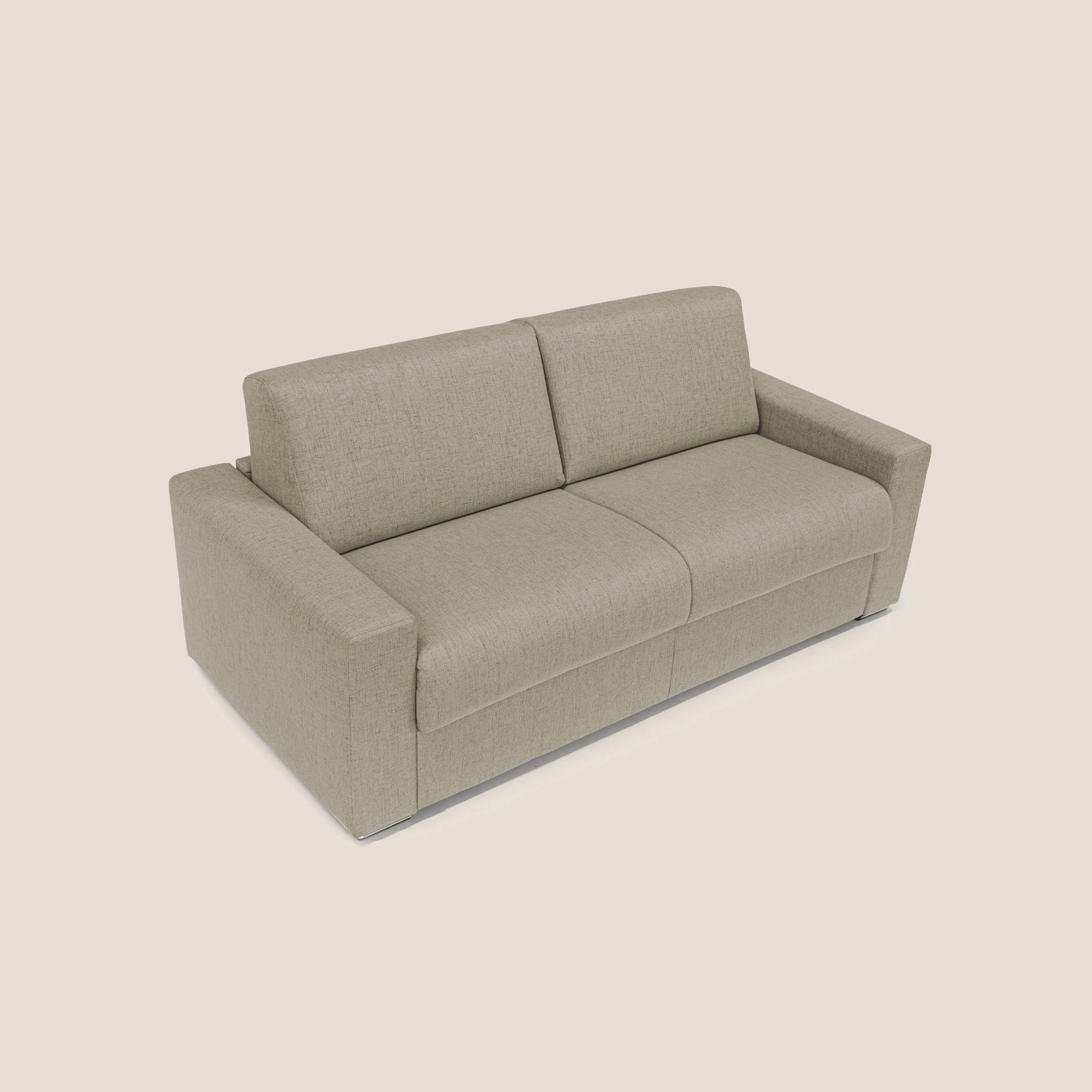 Nixon Canapé convertible avec matelas 20cm en tissu imperméable T03 marron - Image 5