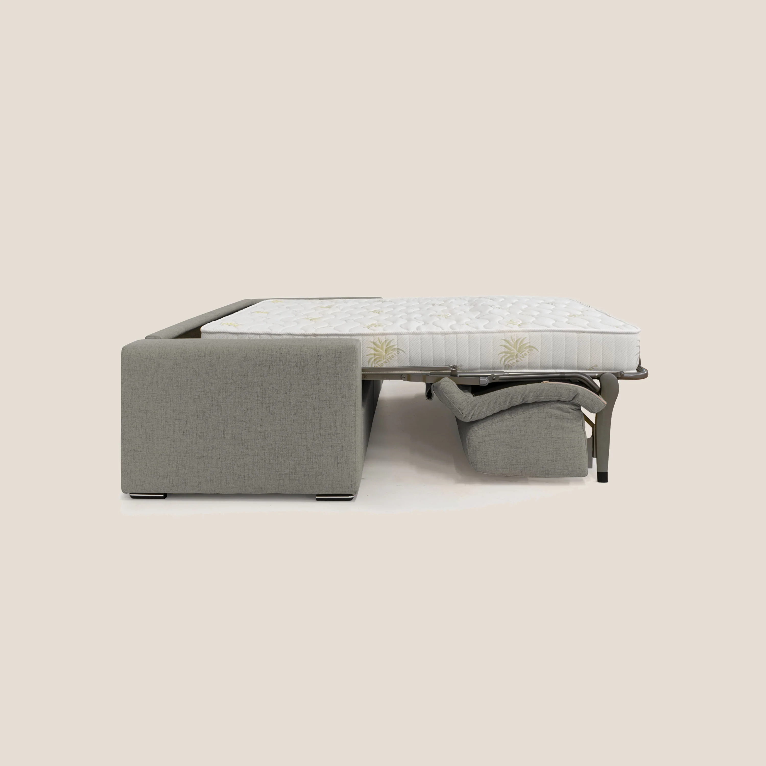 Nixon Canapé convertible avec matelas 20cm en tissu imperméable T03 taupe - Image 7