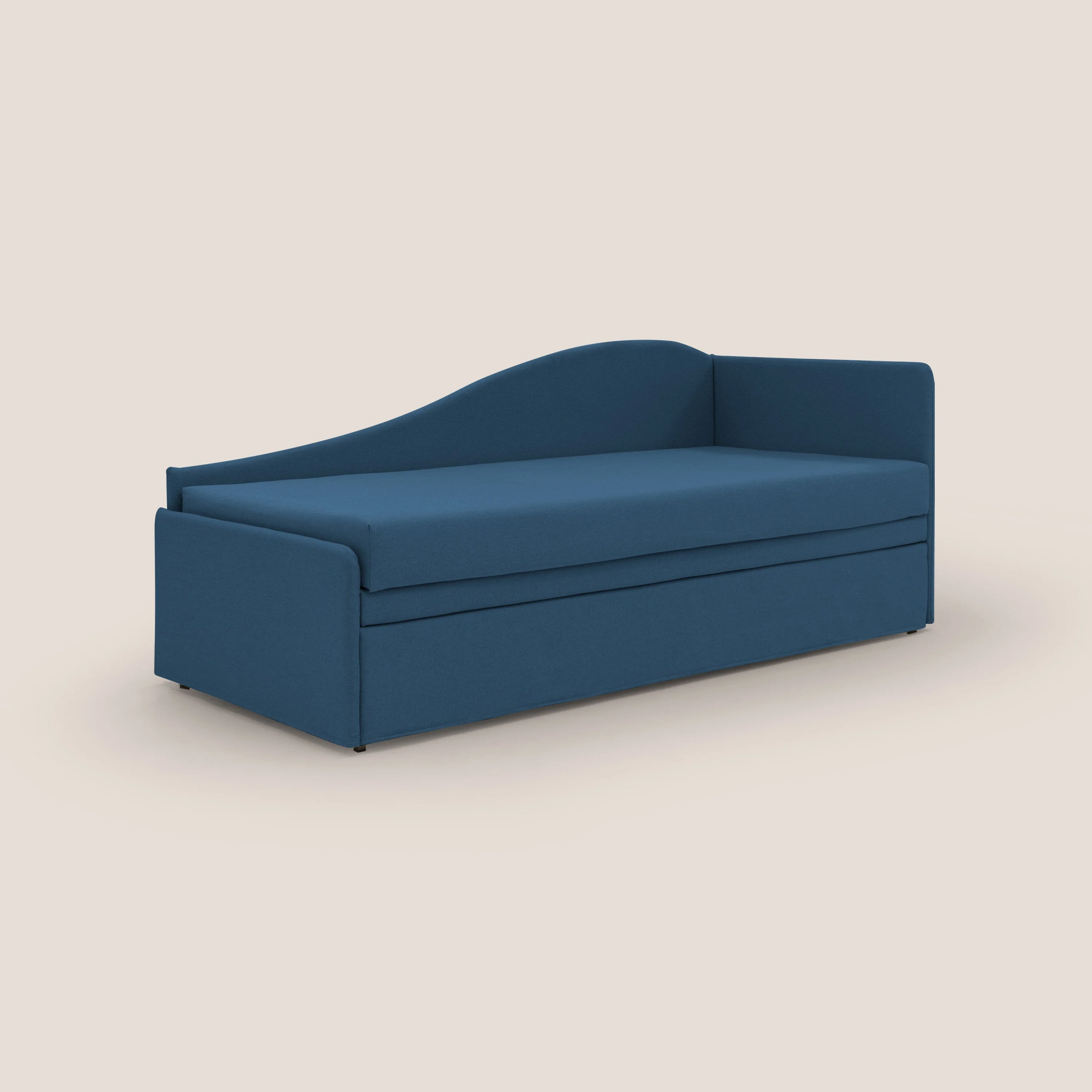 Nolo Canapé duplex avec lits jumeaux et tissu effet coton imperméable T13 bleu - Image 3
