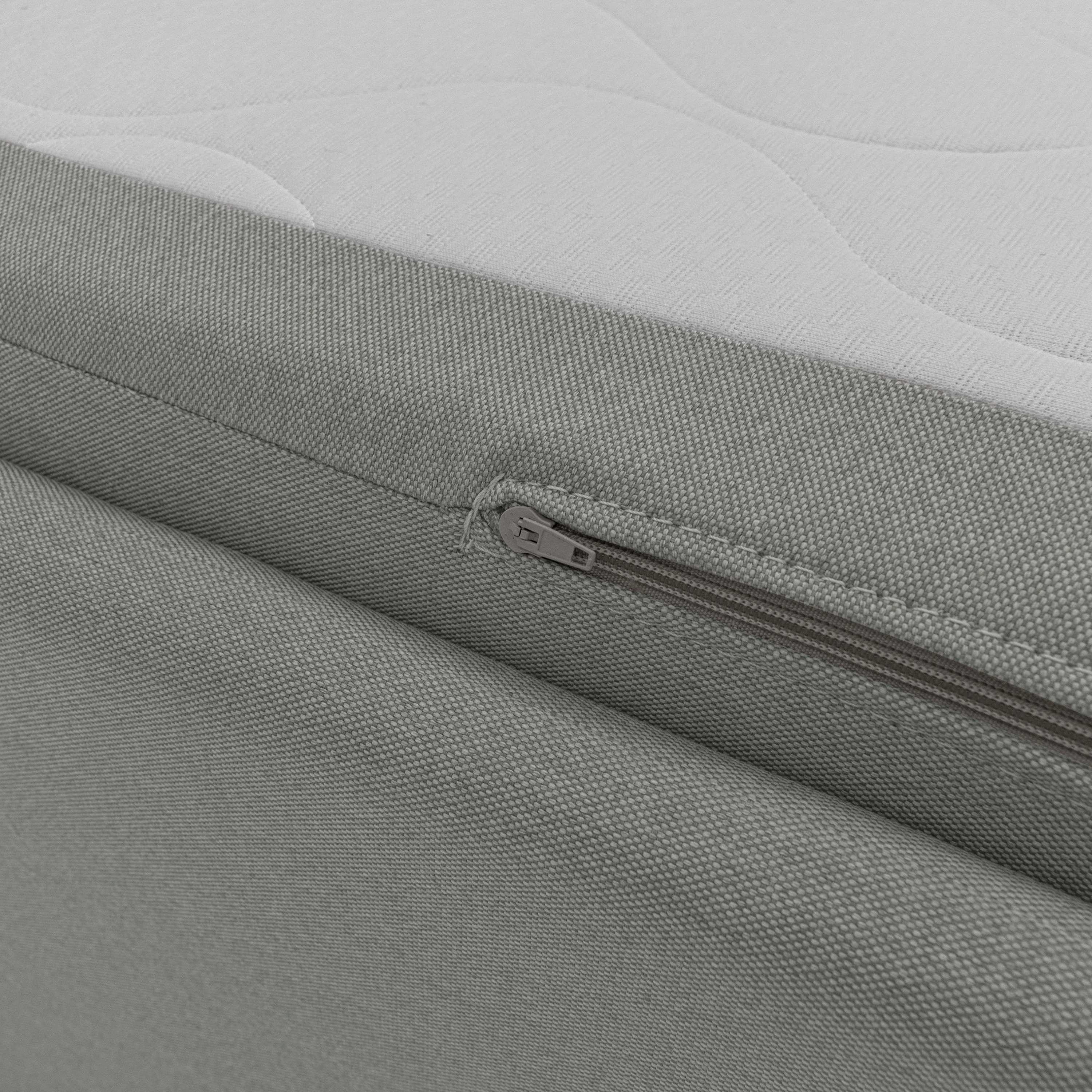 Nolo Canapé duplex avec lits jumeaux et tissu effet coton imperméable T13 gris - Image 8