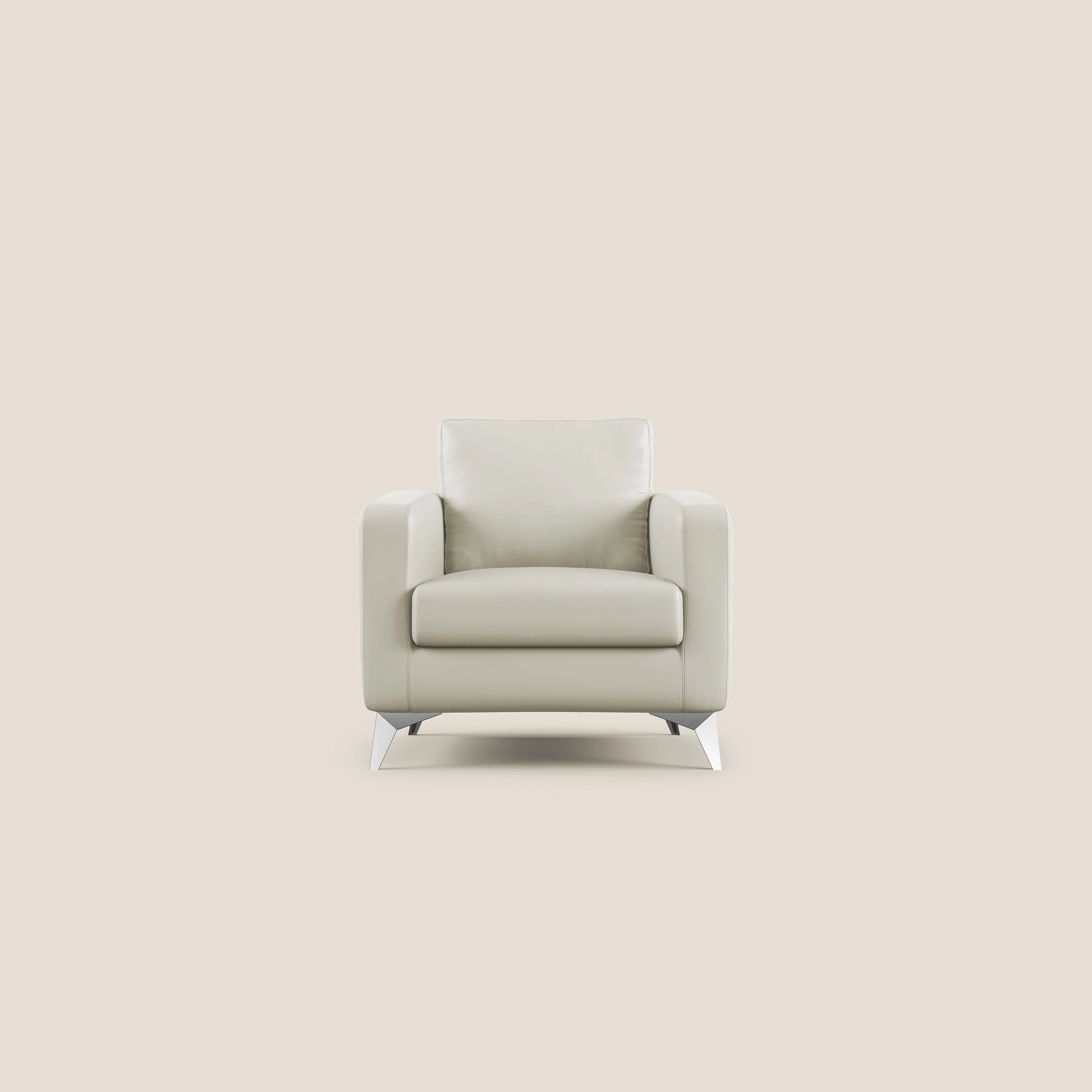 Orione fauteuil en simili cuir imperméable T04 Taupe tortora