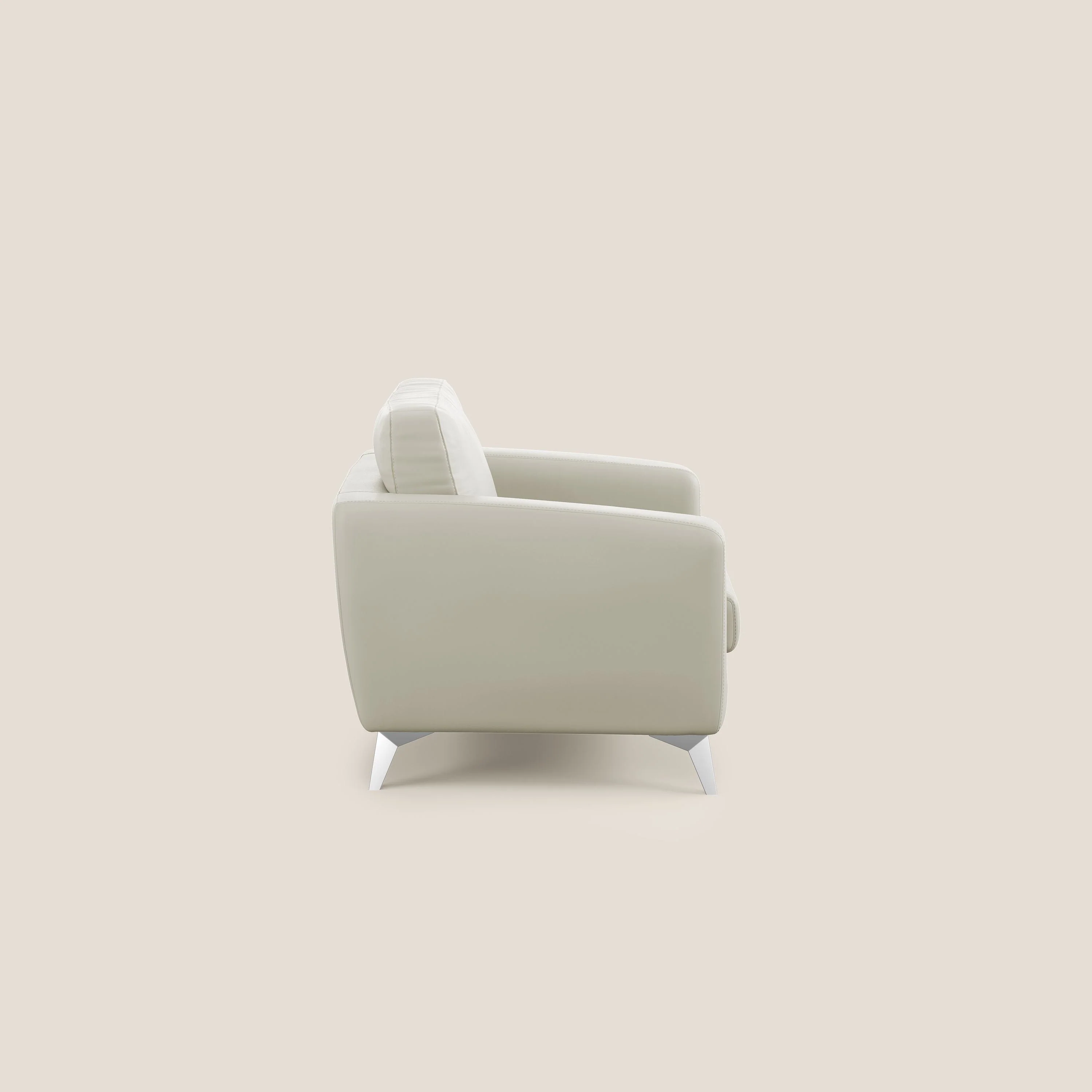 Orione fauteuil en simili cuir imperméable T04 Taupe tortora - Image 3