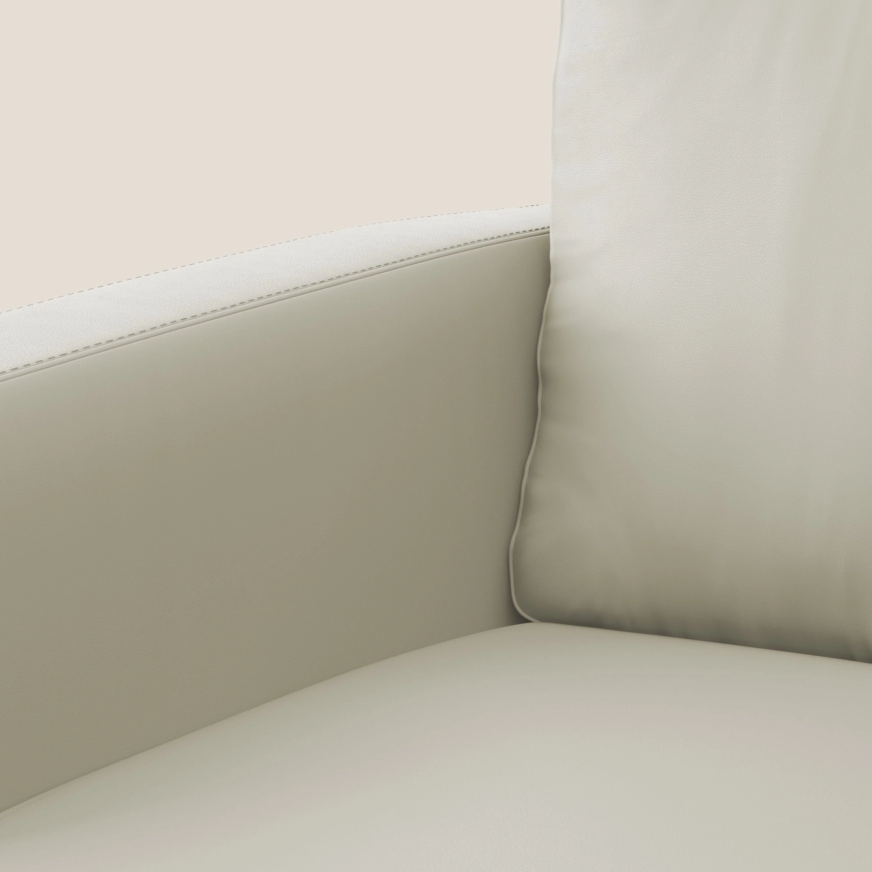 Orione fauteuil en simili cuir imperméable T04 Taupe tortora - Image 7
