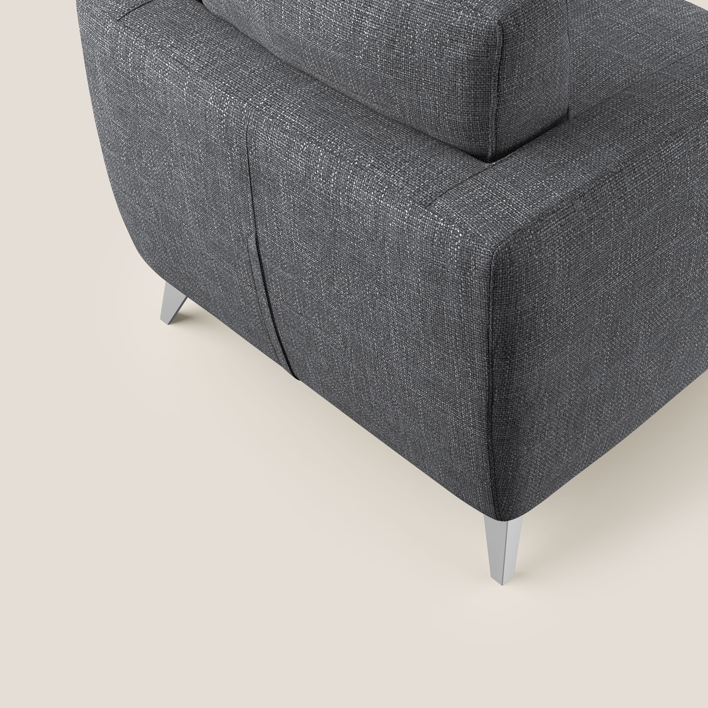 Orione fauteuil en tissu doux imperméable entrelacé T06 anthracite - Image 6
