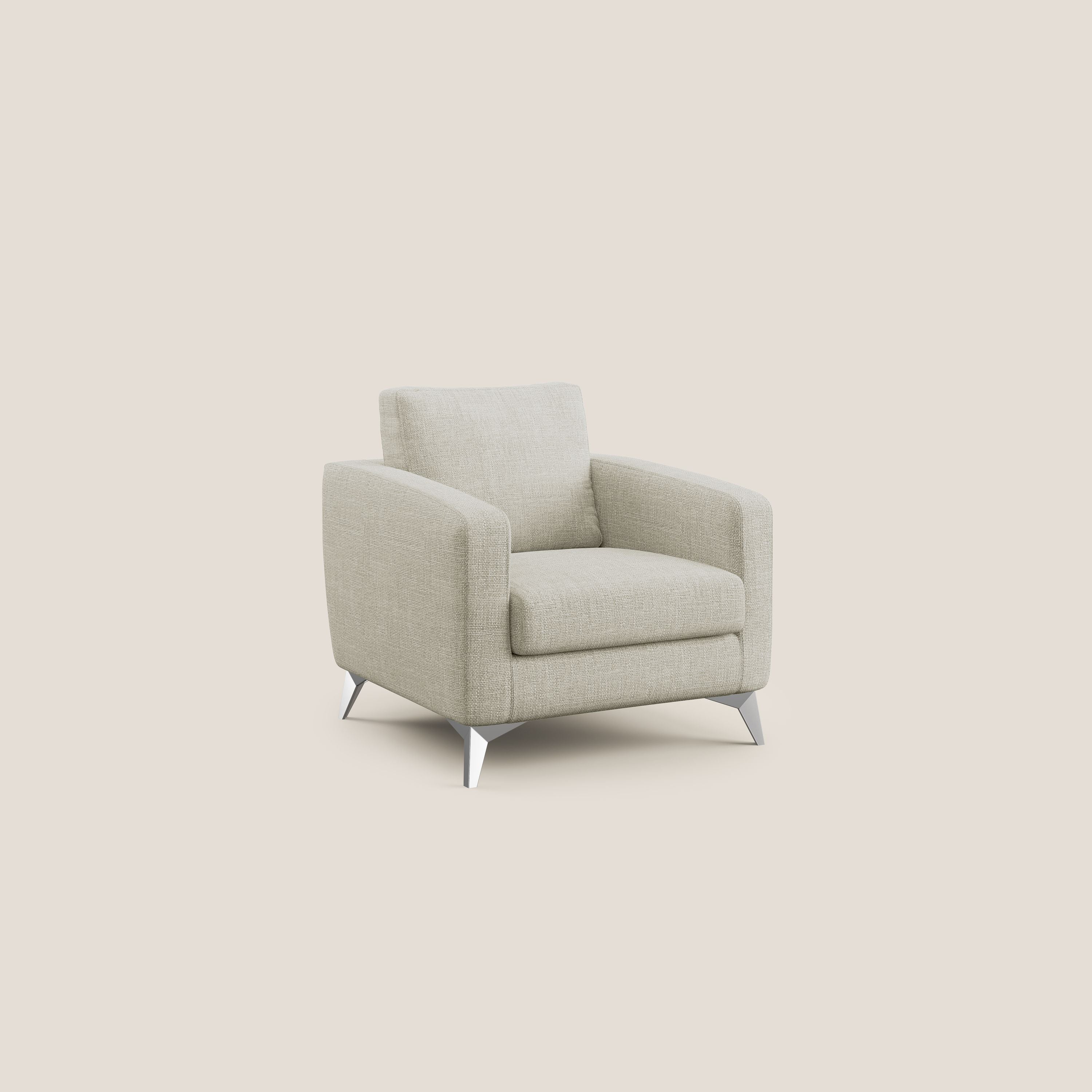 Orione fauteuil en tissu doux imperméable entrelacé T06 crème - Image 2