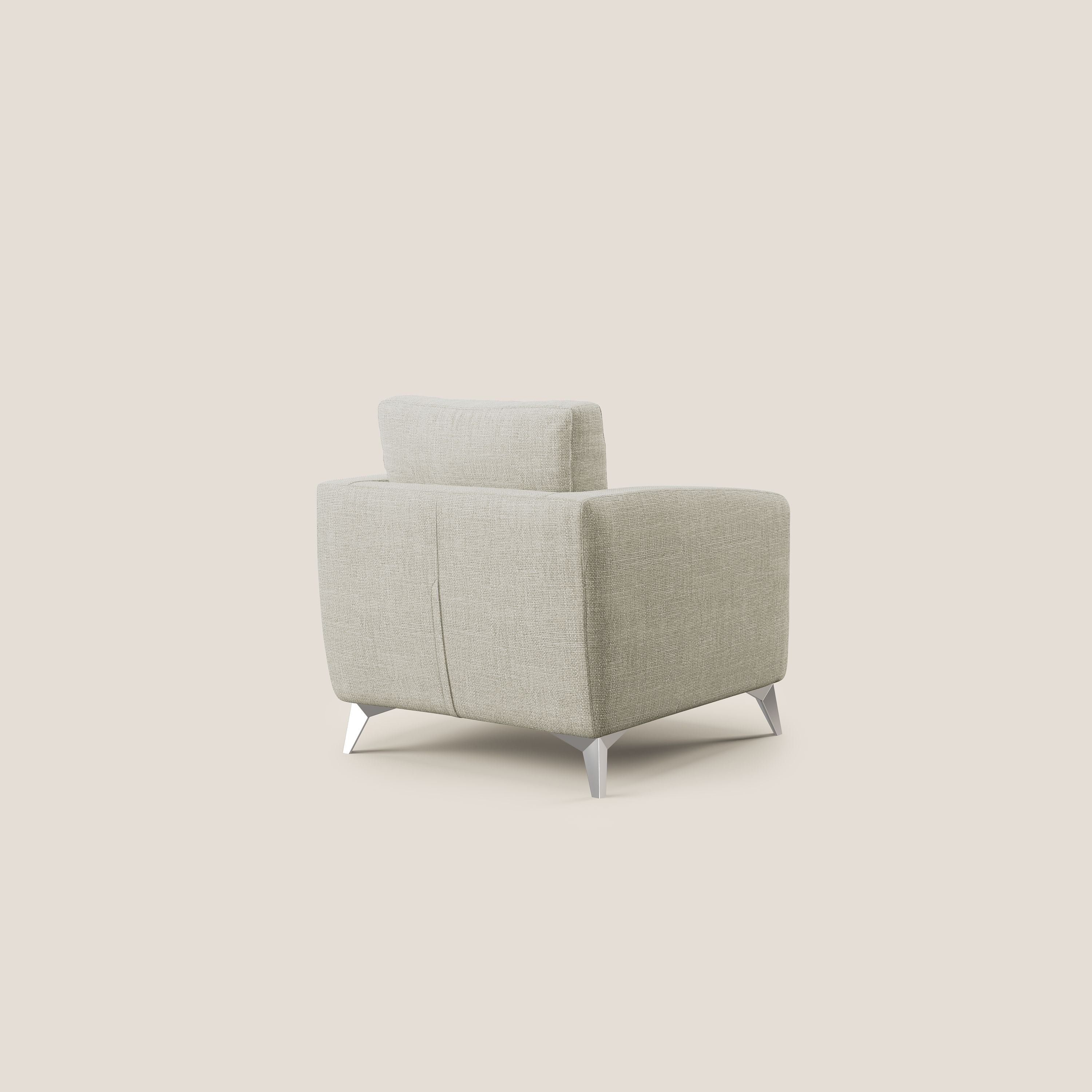 Orione fauteuil en tissu doux imperméable entrelacé T06 crème - Image 4