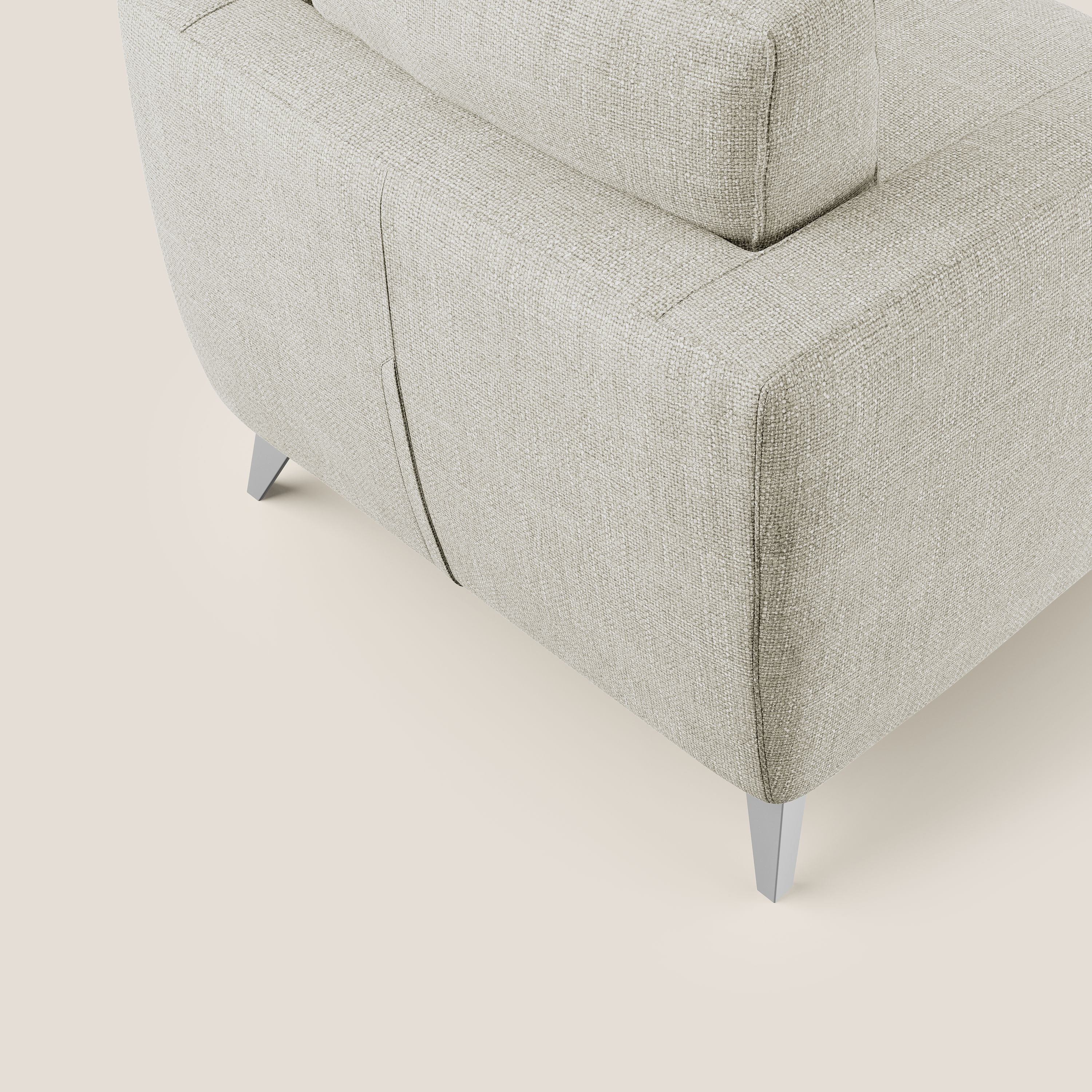 Orione fauteuil en tissu doux imperméable entrelacé T06 crème - Image 6