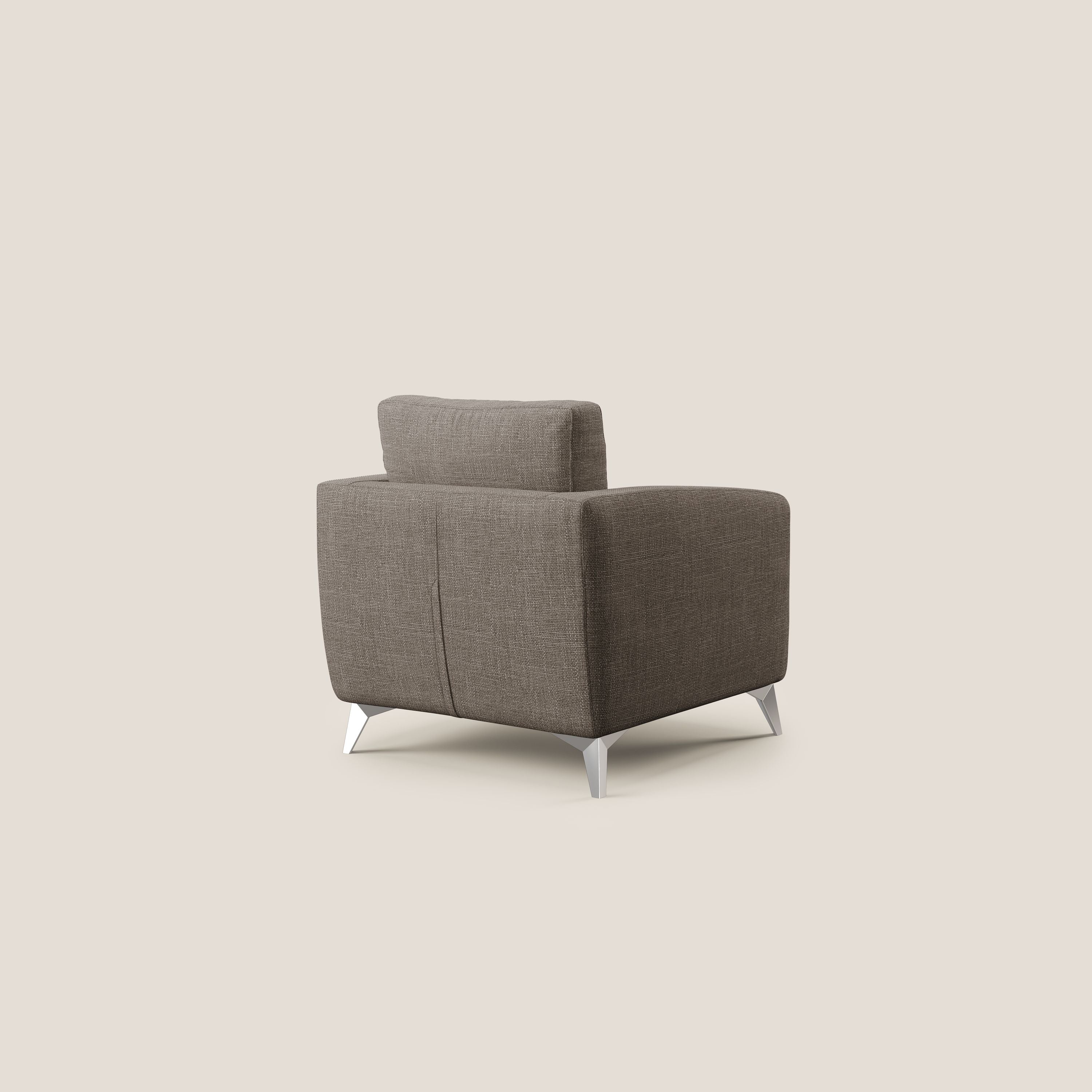 Orione fauteuil en tissu doux imperméable entrelacé T06 marron - Image 4